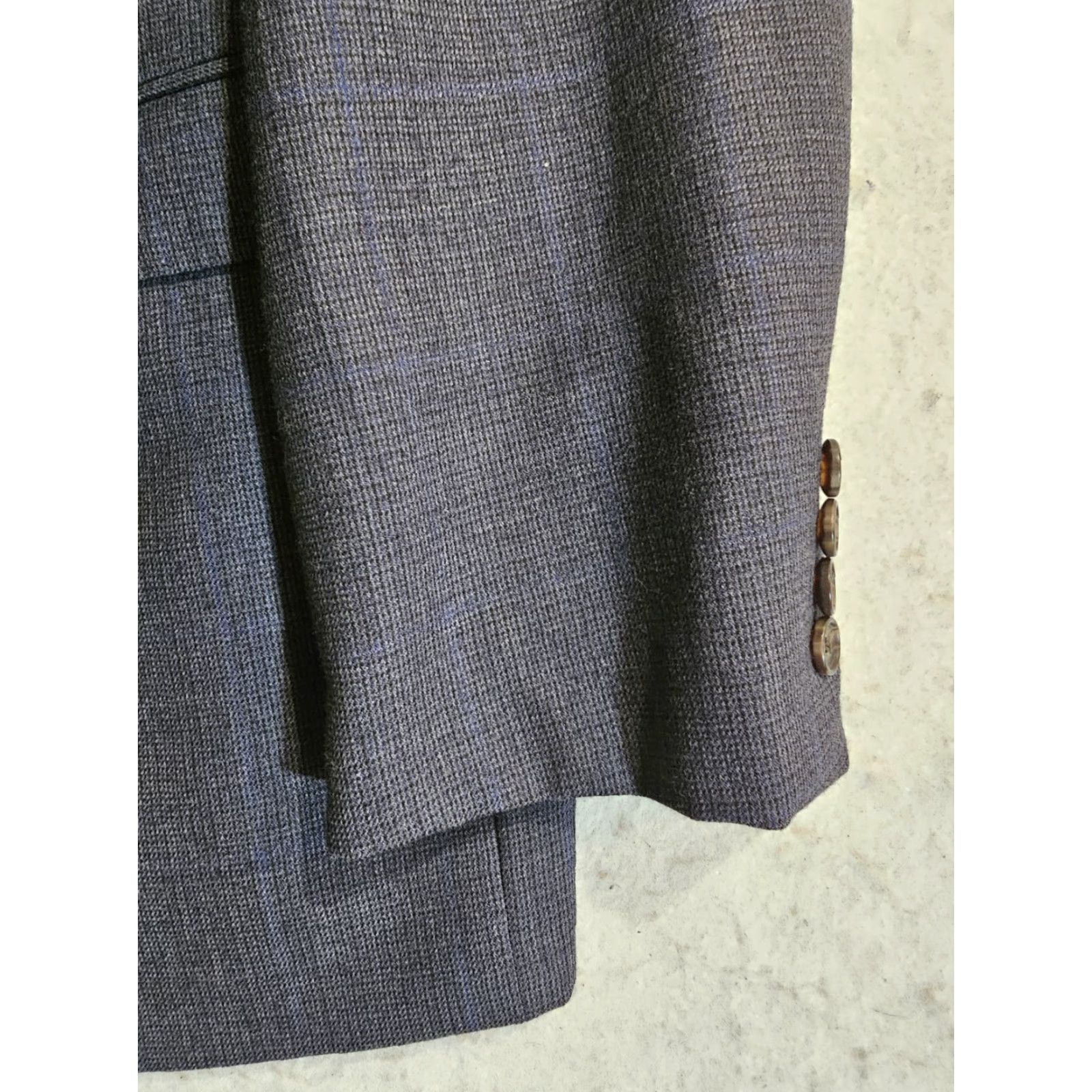 Ralph Lauren Ralph Lauren Black Label Blazer 46 Slim Wool Grey Dual Vent Notch Lapel Single-Breasted 2-Button Mens Jacket/Coat Regular Bedis Size 46R - 5 Thumbnail