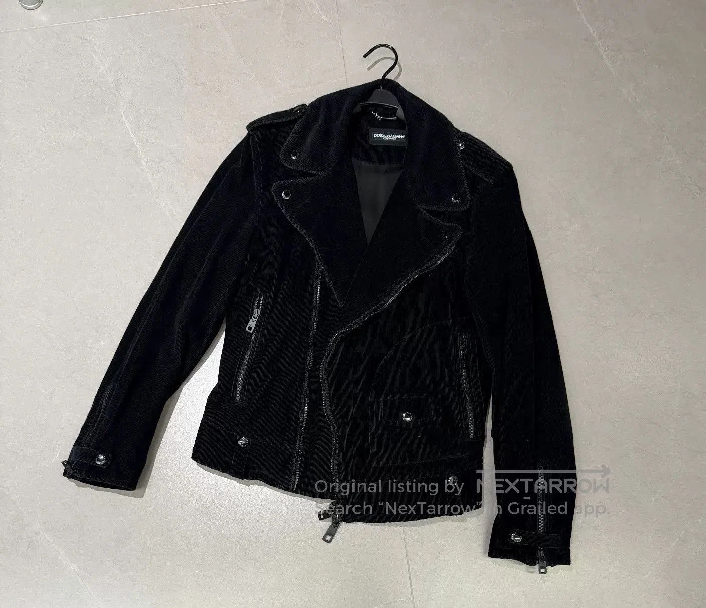 Dolce & Gabbana Dolce & Gabbana Corduroy Biker Jacket. Size US S / EU 44-46 / 1 - 1 Thumbnail