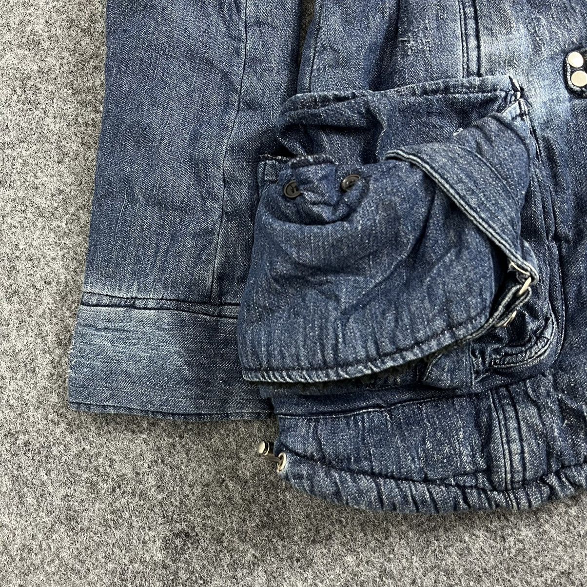 If Six Was Nine × In The Attic × Japanese Brand Backs Fur Mohair Blue Denim Jacket Pocket Size US M / EU 48-50 / 2 - 12 Thumbnail