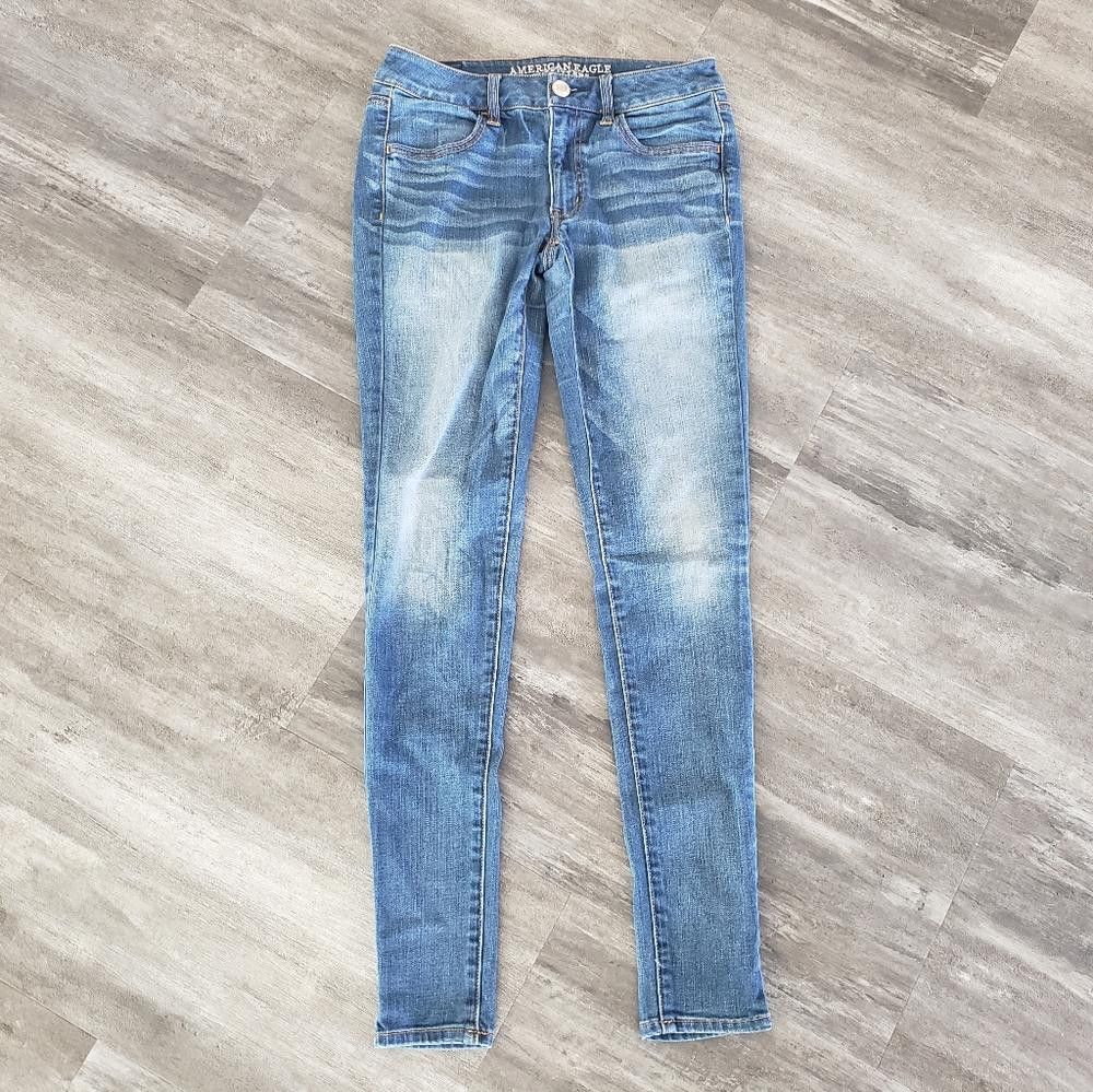 Designer Denim Super Stretch AEO Long Skinny Jean Size 28" / US 6 / IT 42 - 1 Thumbnail