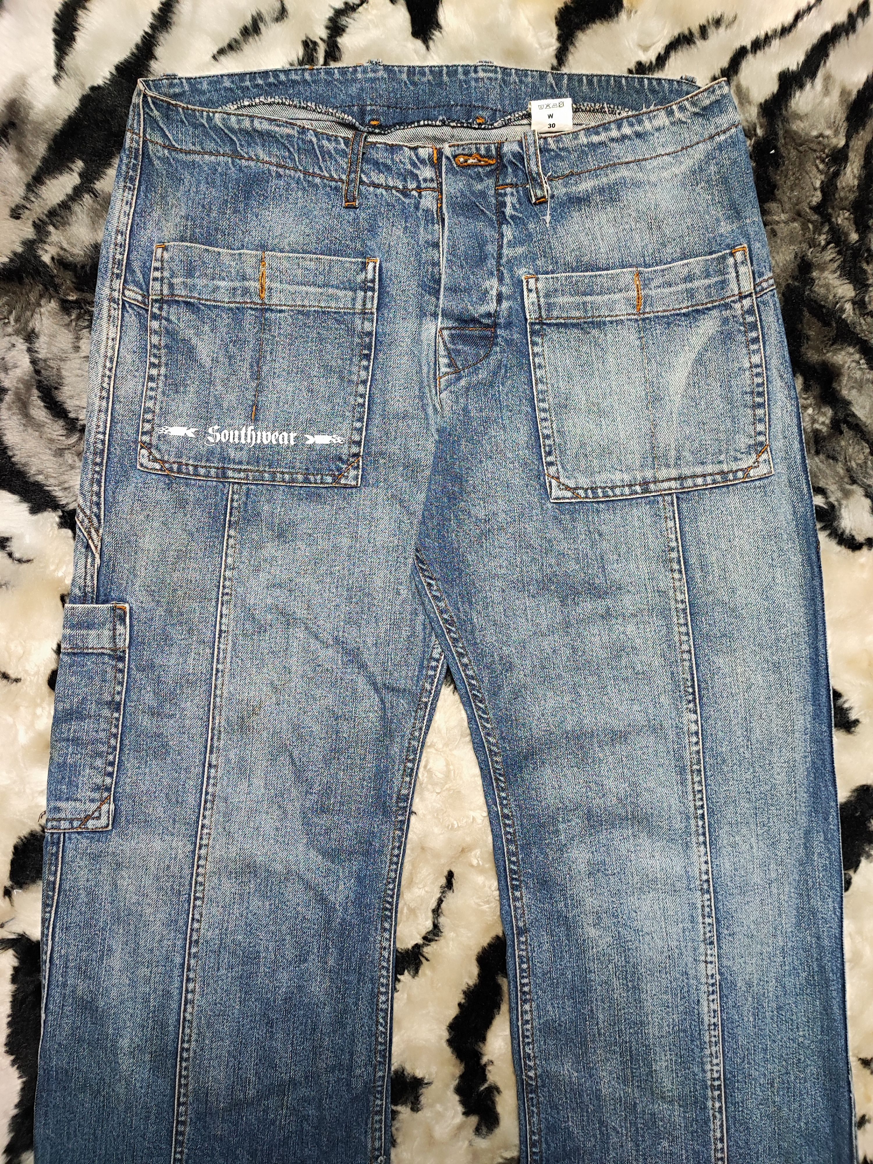 Japanese Brand Skull Denim Bakers Pants Cargo Size US 32 / EU 48 - 4 Thumbnail