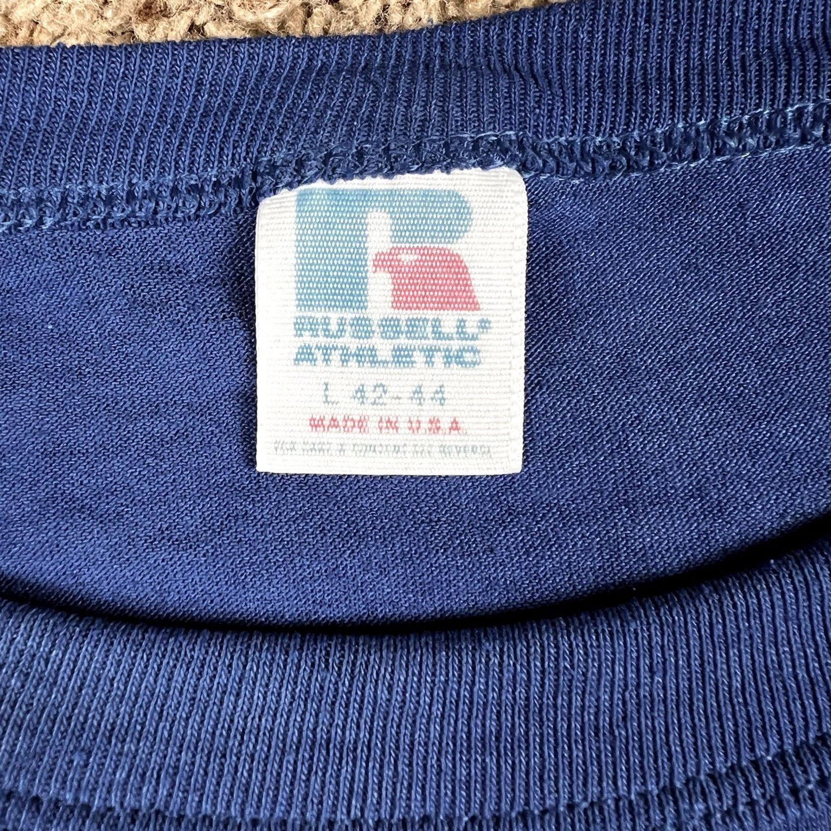 Russell Athletic VINTAGE Russell Athletic Para Gear Skydiving Graphic T-Shirt L Men Blue 90s Grunge USA Size US L / EU 52-54 / 3 - 2 Thumbnail