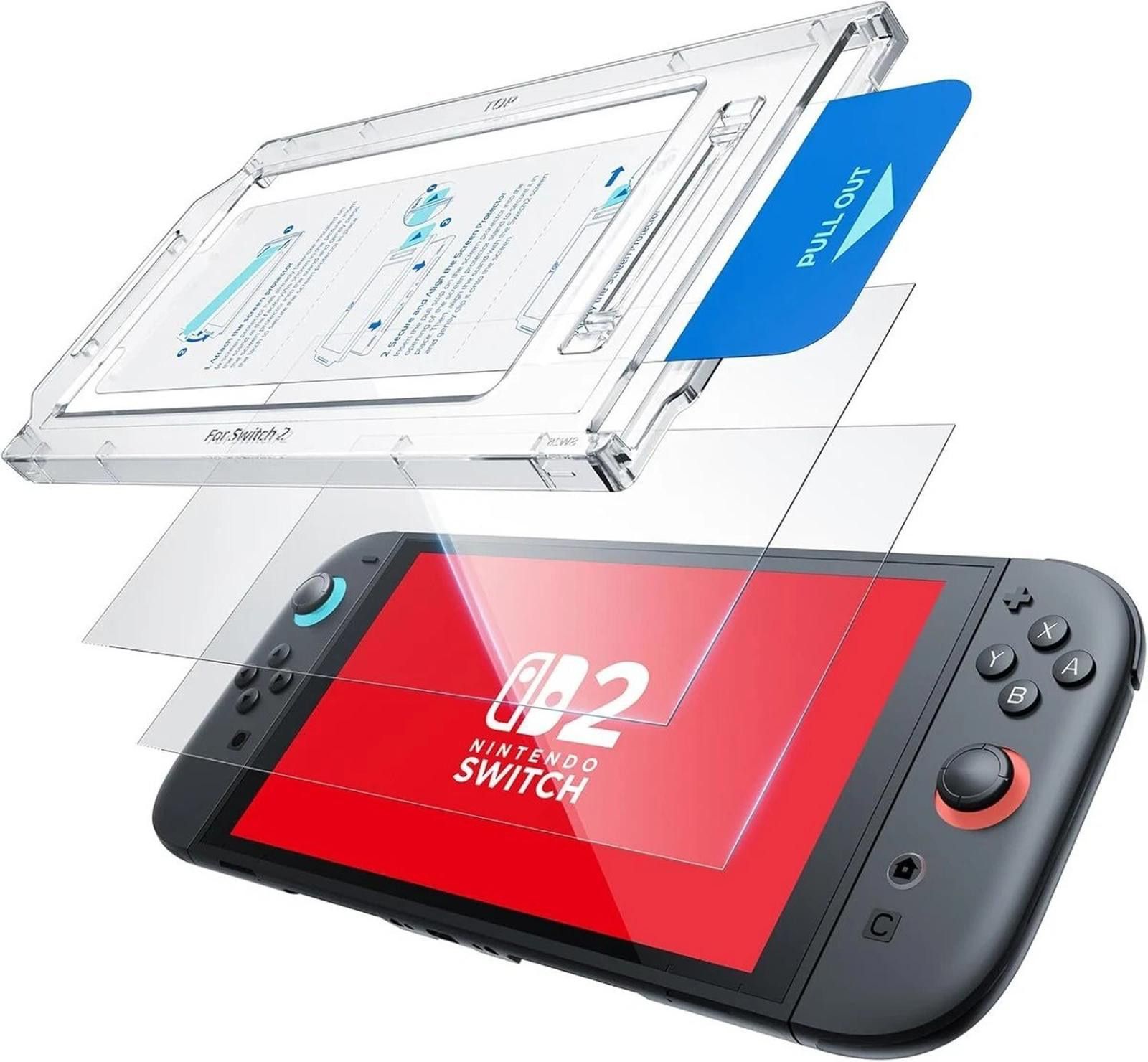 The Unbranded Brand Nintendo Switch 2 Screen Protector, 2 Pack Tempered Glass HD Size ONE SIZE - 2 Thumbnail