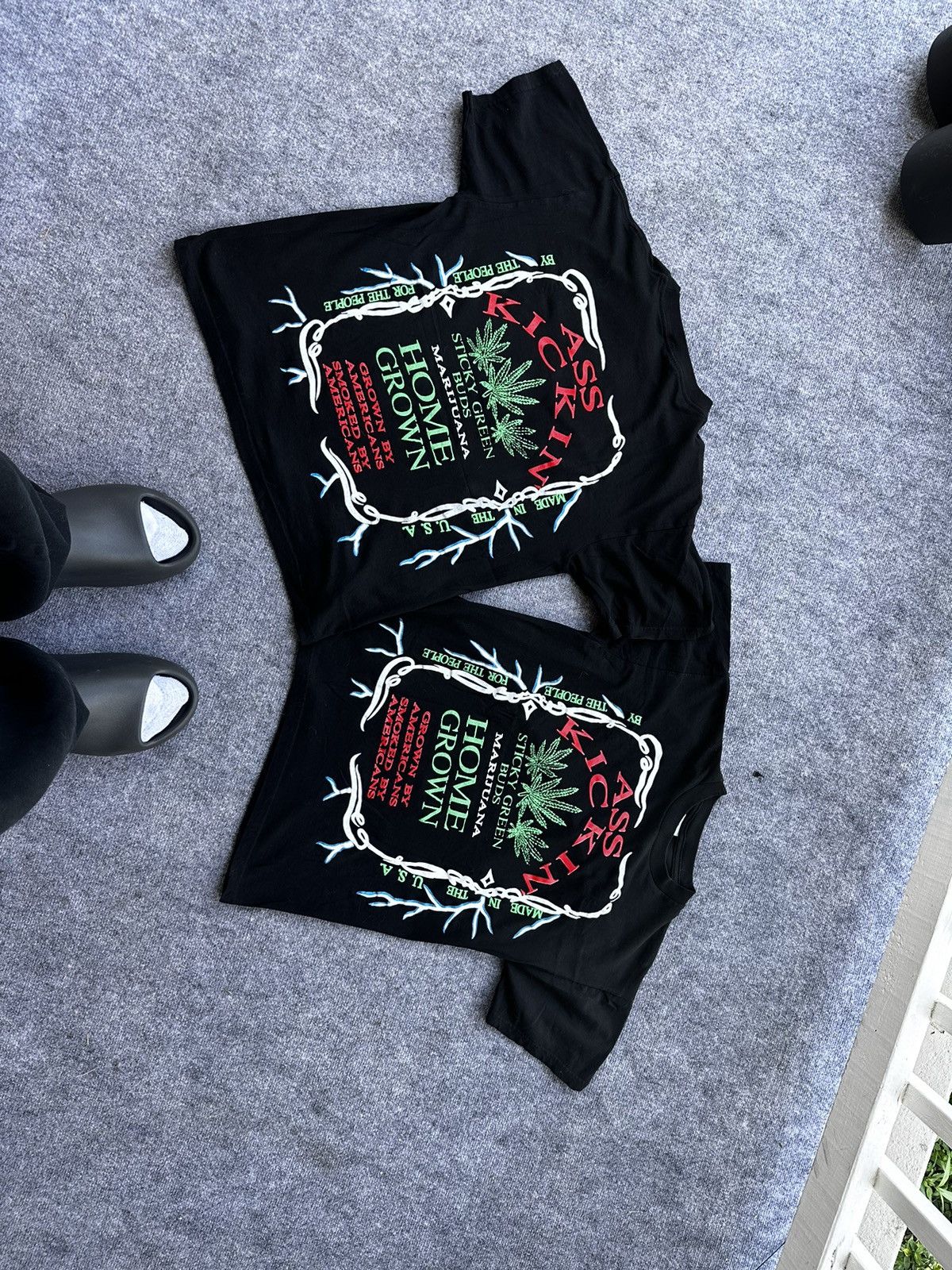 Deadstock Vintage American Thunder Weed Lightning Tshirts