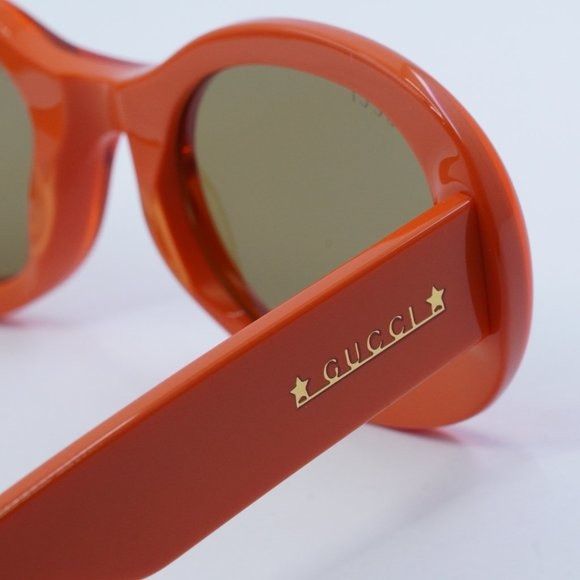 Gucci NEW GUCCI GG1587S 003 ORANGE BROWN SUNGLASSES Size ONE SIZE - 7 Thumbnail