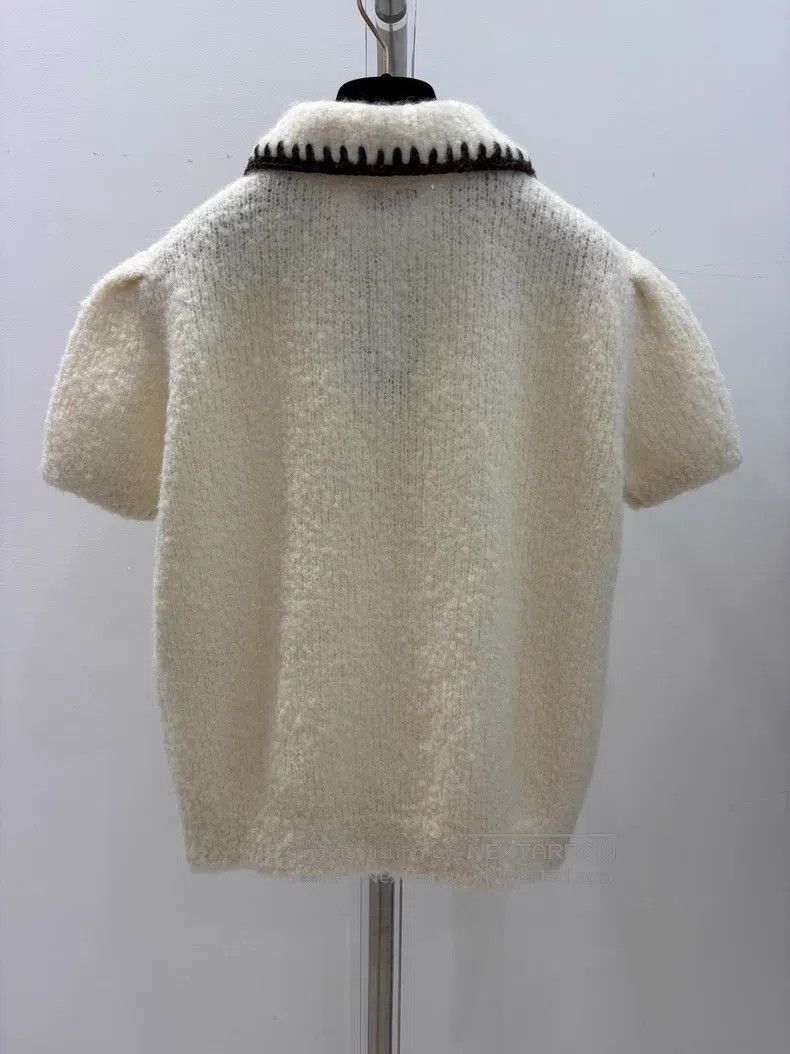 Chanel Chanel Ski Series Doll Leader Bow Diamond Button Top Knitt Size M / US 6-8 / IT 42-44 - 2 Thumbnail