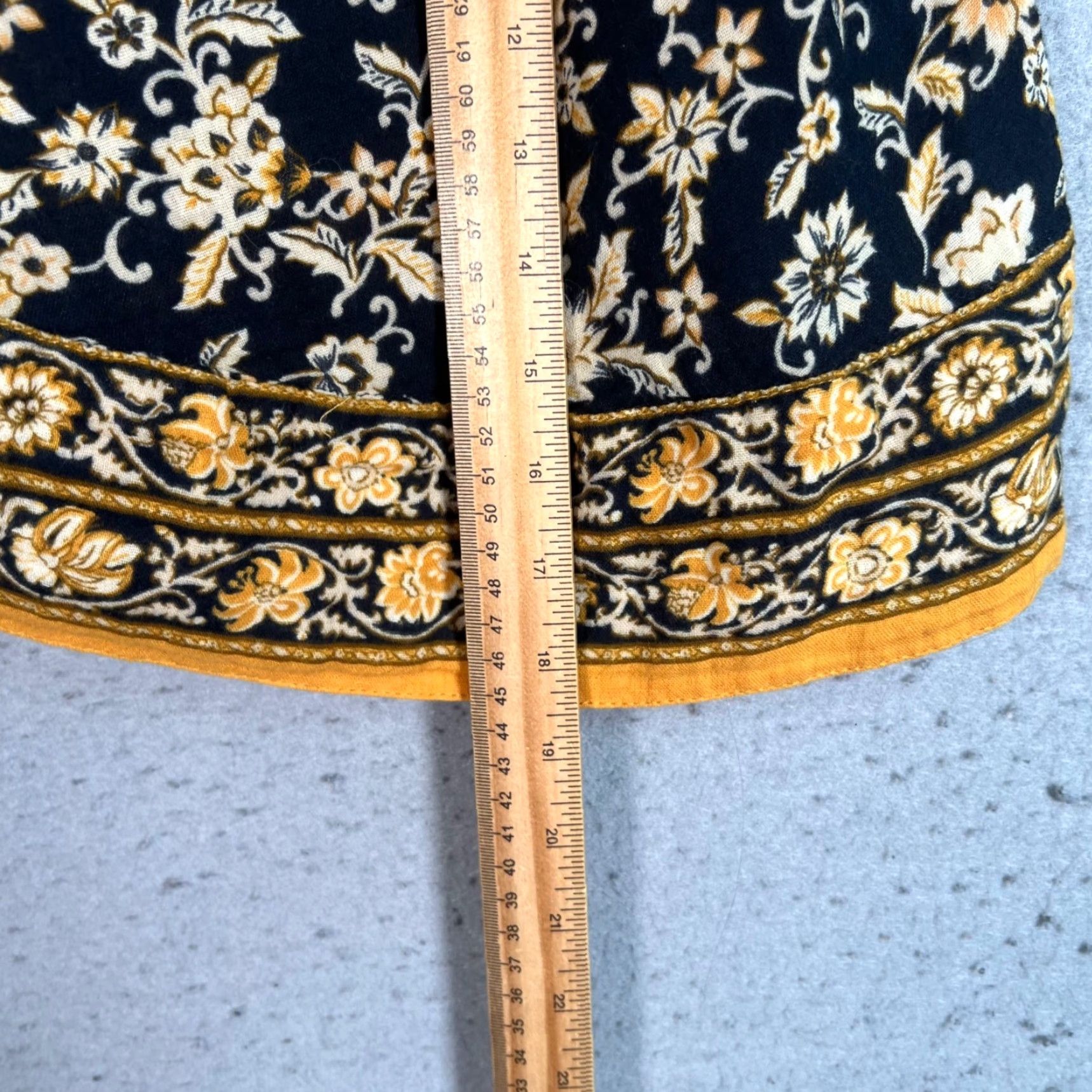 Zara ZARA Skirt Wrap Womens Medium Black Yellow Floral Cotton Tie Short 2020s Summer Spring Casual Womens Size 32" / US 10 / IT 46 - 6 Thumbnail
