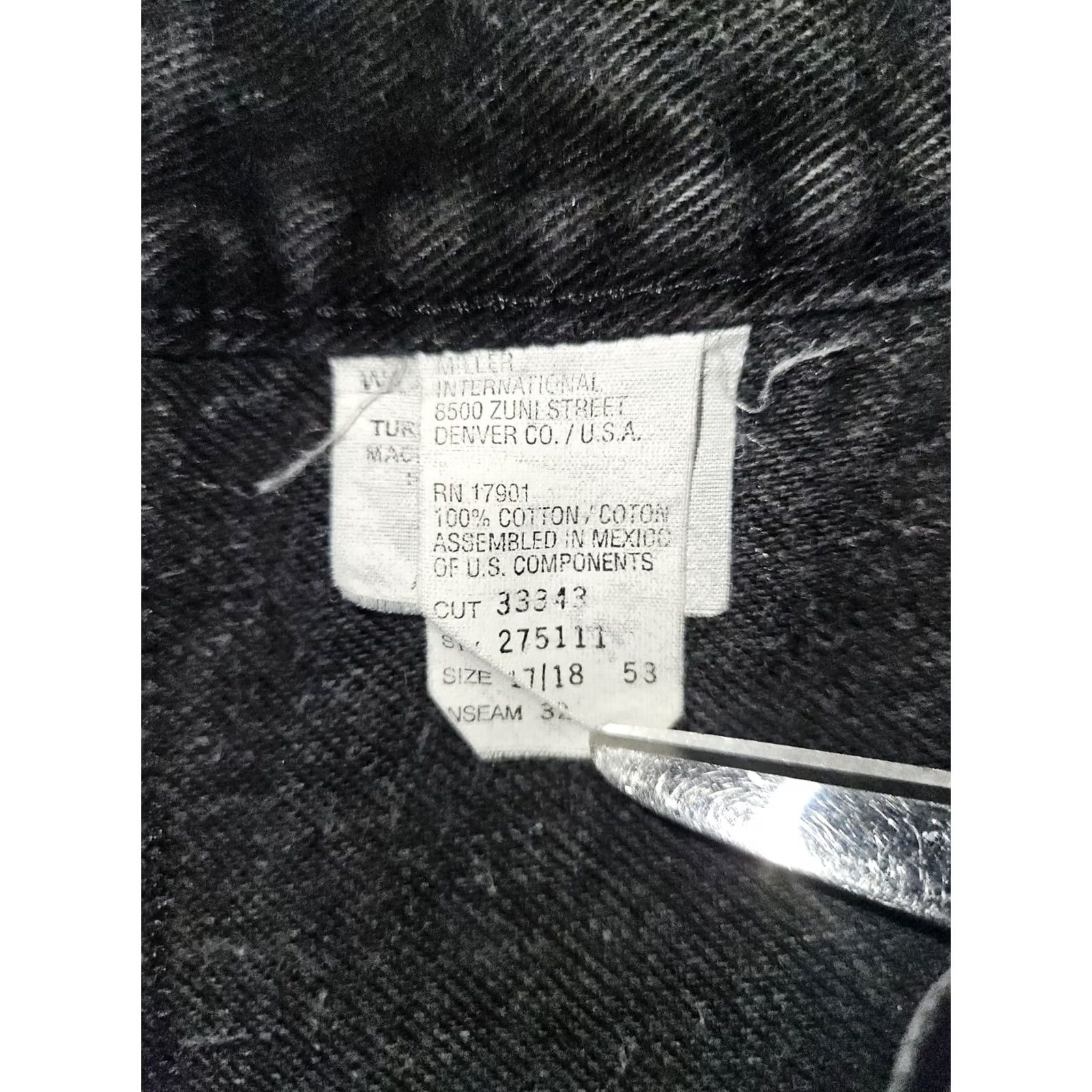 Vintage VINTAGE Rockies Jeans Women's 17/18 Straight Leg High Rise Black Inseam 32 90's Size 38" / US 16 / IT 52 - 2 Thumbnail
