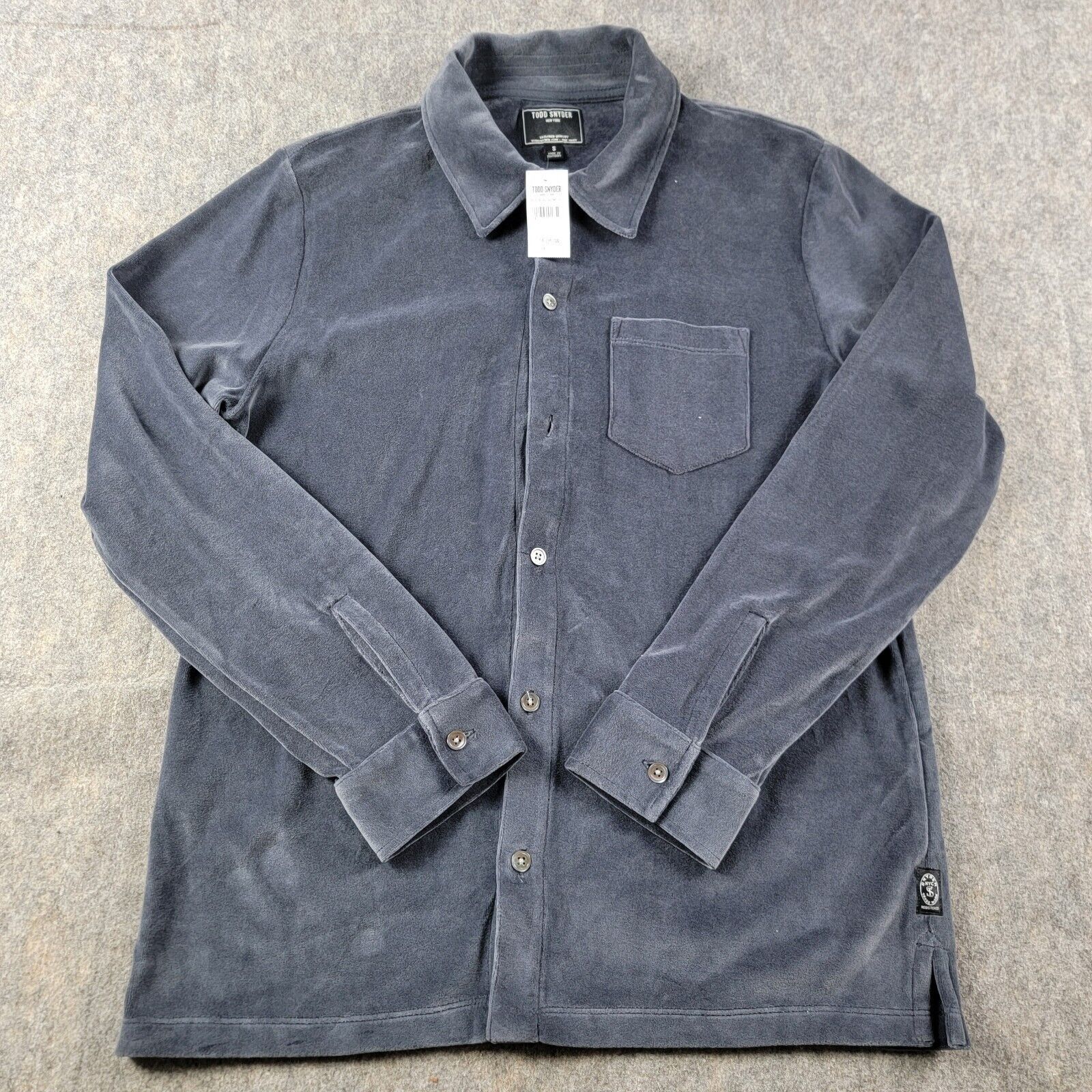 Todd Snyder Todd Snyder Straight Fit Portuguese Velour Shirt *Flaw* Size US S / EU 44-46 / 1 - 2 Thumbnail