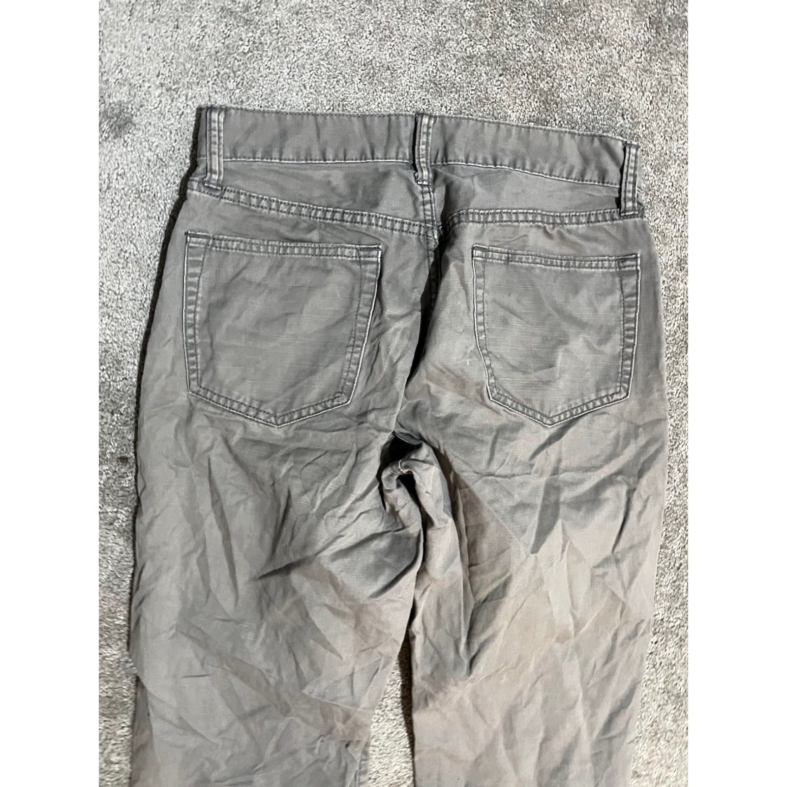 Gap Gap Men's Pants Flat Front Khaki Gray 30x30 Regular Cotton Straight Leg Size US 30 / EU 46 - 4 Thumbnail