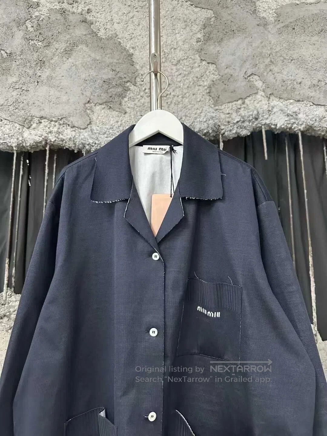 Miu Miu Miu Miu Two-Tone Knitted Jacket. Size M / US 6-8 / IT 42-44 - 3 Thumbnail