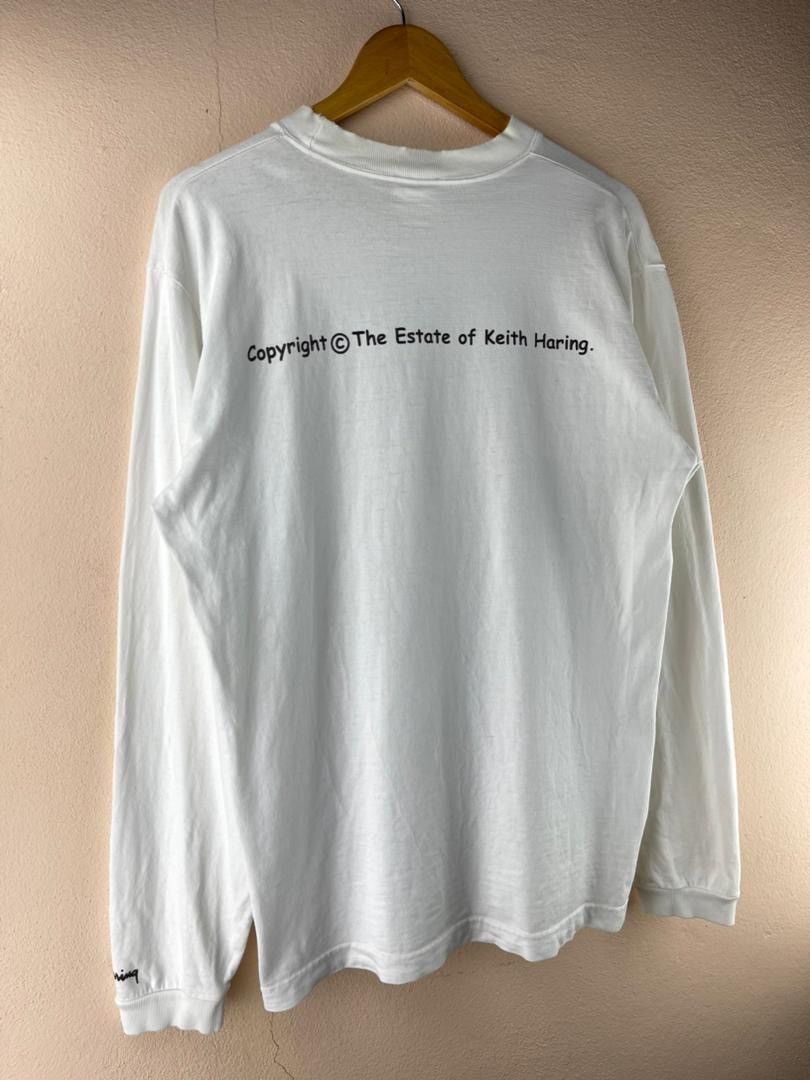 Keith Haring × Vintage Keith Haring Art Long Sleeve Tee Size US L / EU 52-54 / 3 - 7 Thumbnail