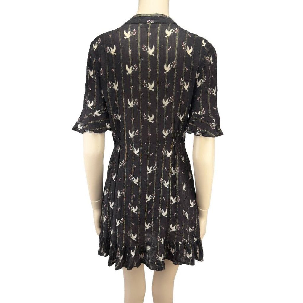 Other CAROLL PARIS Dove Flowy Black White Flowy Stripe Dress sz 38 Size XS / US 0-2 / IT 36-38 - 3 Thumbnail