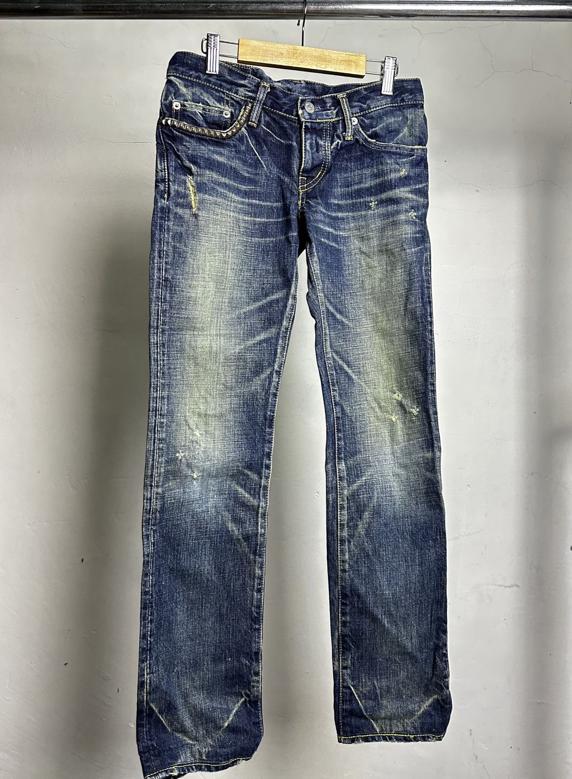 Hysteric Glamour Distressed Studded Denim Jeans