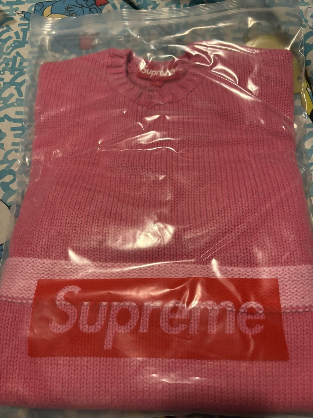 Supreme Supreme Tonal Applique Sweater Dark Pink Size Small Size US S / EU 44-46 / 1 - 3 Thumbnail
