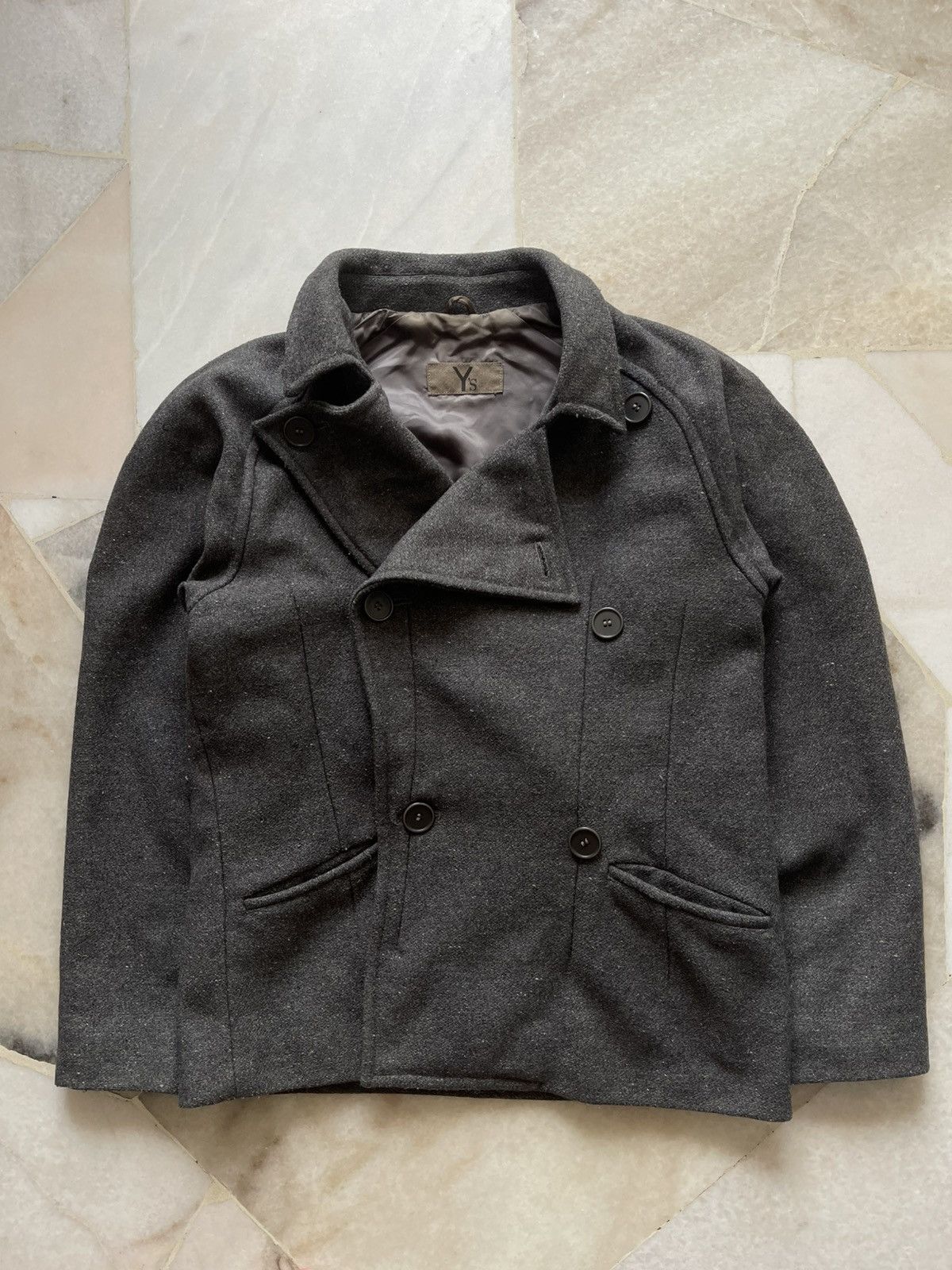 Yohji Yamamoto Rare 80s Yohji Yamamoto Asymmetrical Jacket Size US S / EU 44-46 / 1 - 2 Thumbnail