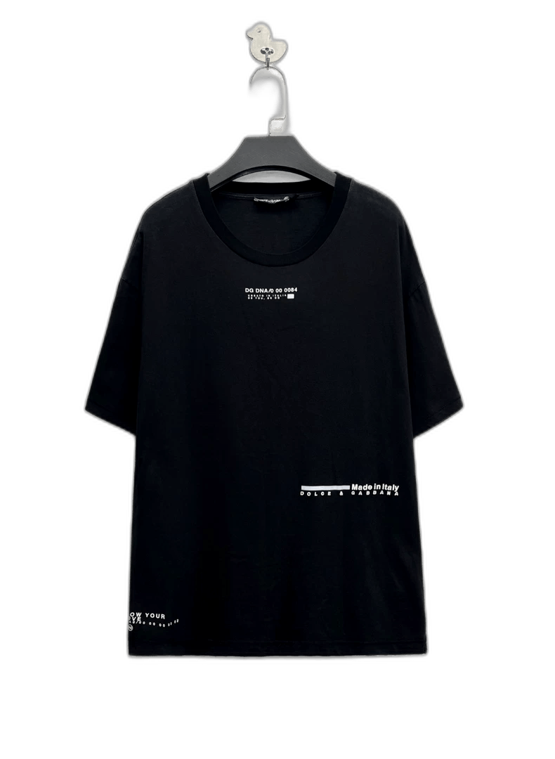 Dolce & Gabbana Dolce&Gabbana Black Logo Short Sleeve T-Shirt-yf Size US L / EU 52-54 / 3 - 1 Thumbnail