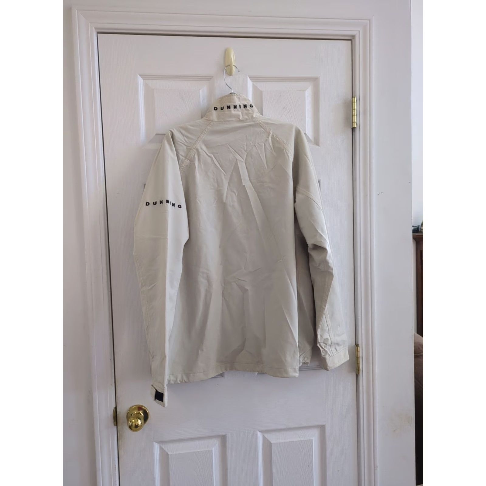 Vintage Dunning Mens Bomber Jacket Size L Waterproof Windbreaker 4-way Stretch Full Zip Stand-Up Collar Golf Size US L / EU 52-54 / 3 - 7 Thumbnail