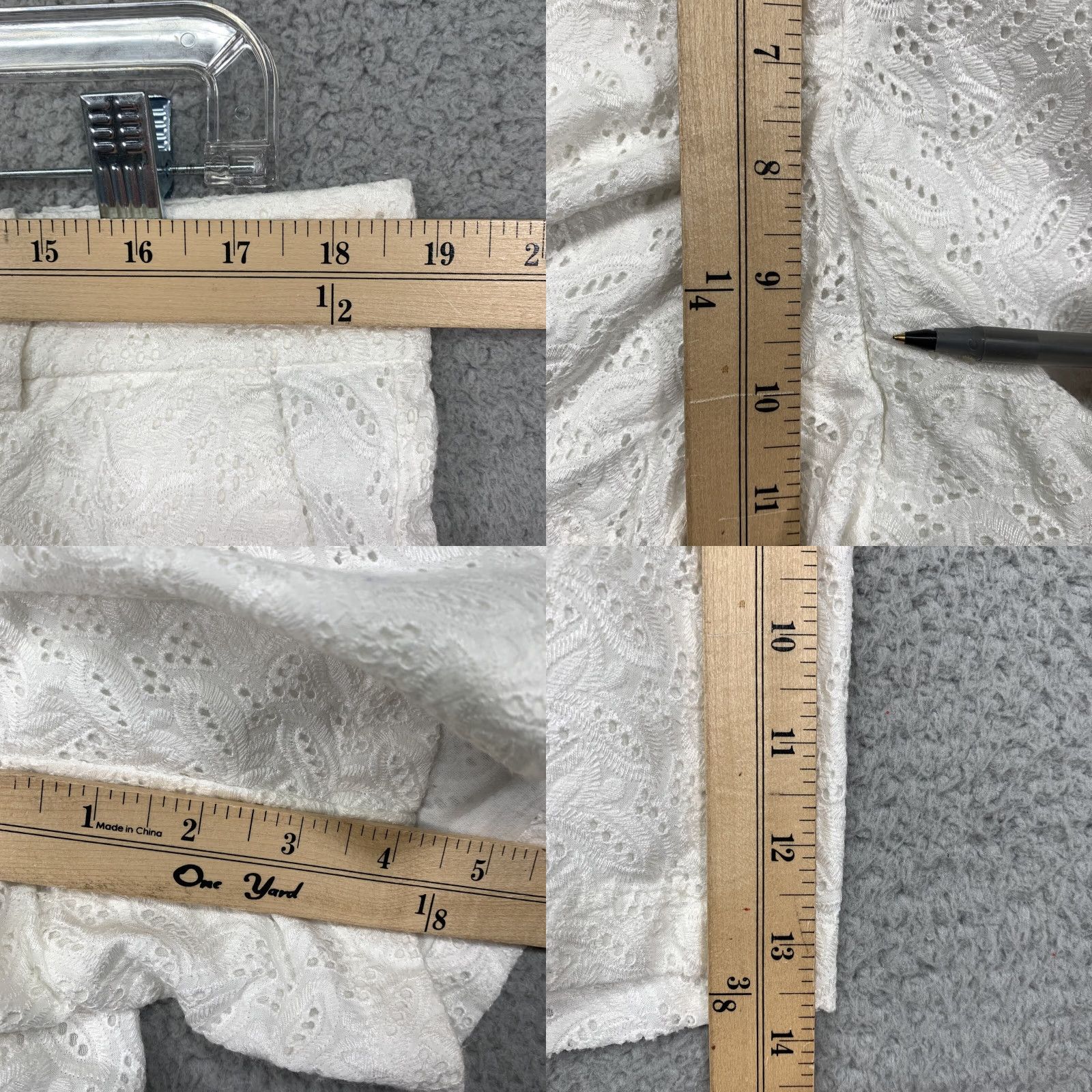 Ann Taylor Ann Taylor Womens Boyfriend Shorts Size 12 White 4 1/2" Inseam NEW Size 34" / US 12 / IT 48 - 9 Thumbnail