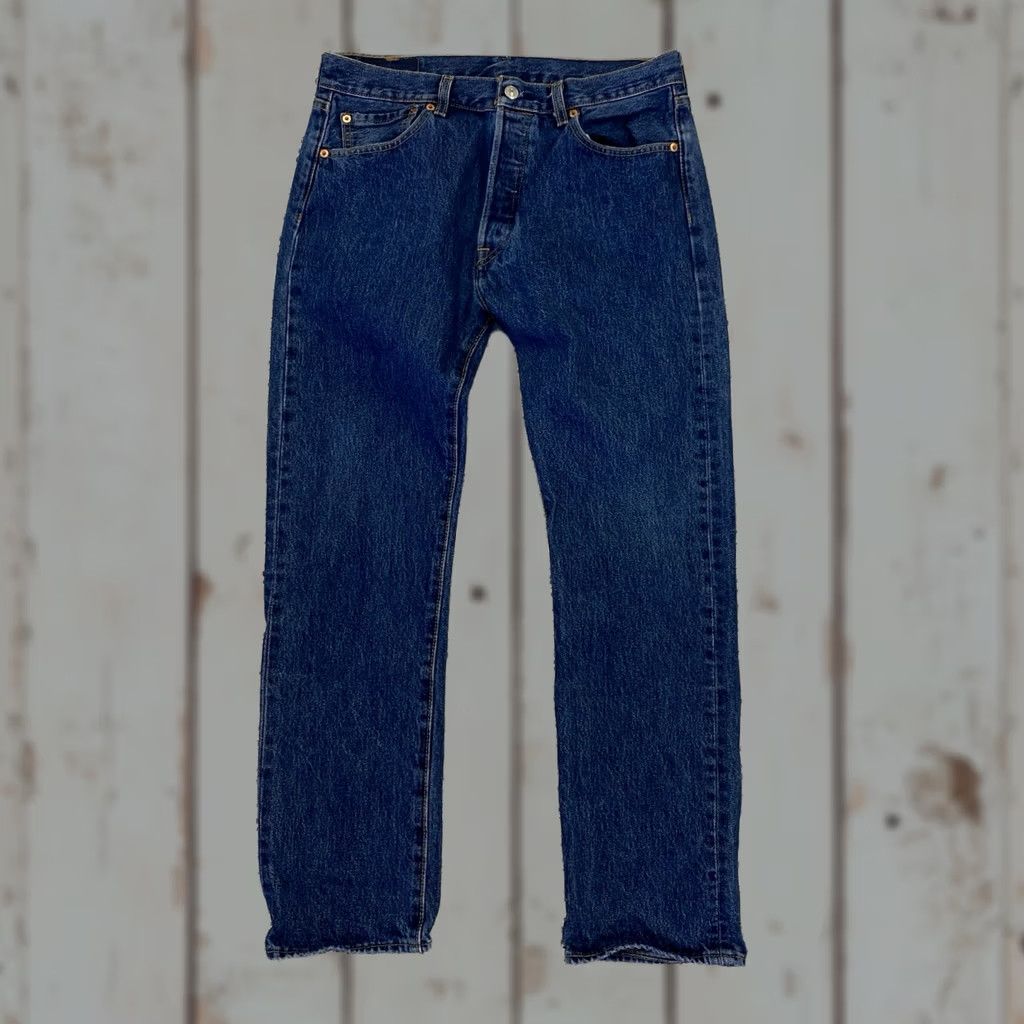 Levi's Levi's 501 Jeans Regular Fit Button Fly Blue Denim Men 32x30 32x29 Vintage No Size US 32 / EU 48 - 1 Thumbnail