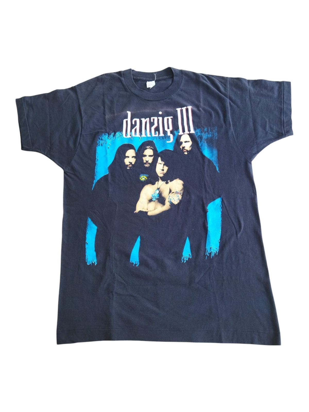 Band Tees × Vintage Vintage 90s Danzig Dirty Black Summer Tour Tee Size US L / EU 52-54 / 3 - 1 Thumbnail