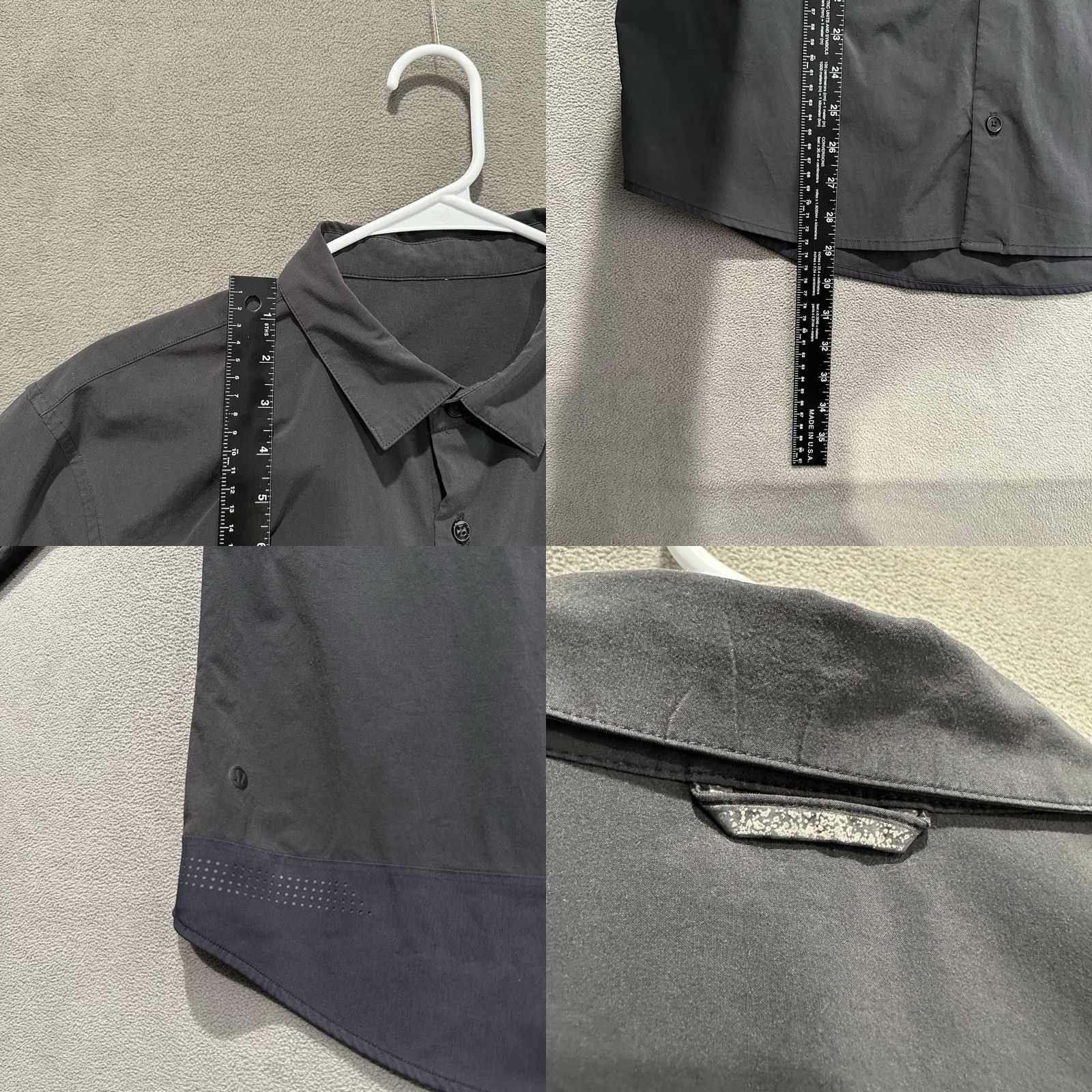 Lululemon Lululemon Button-Up Shirt Mens Large Black Off The Chain GUC Long Sleeve Slim Casual Business Size US L / EU 52-54 / 3 - 8 Thumbnail