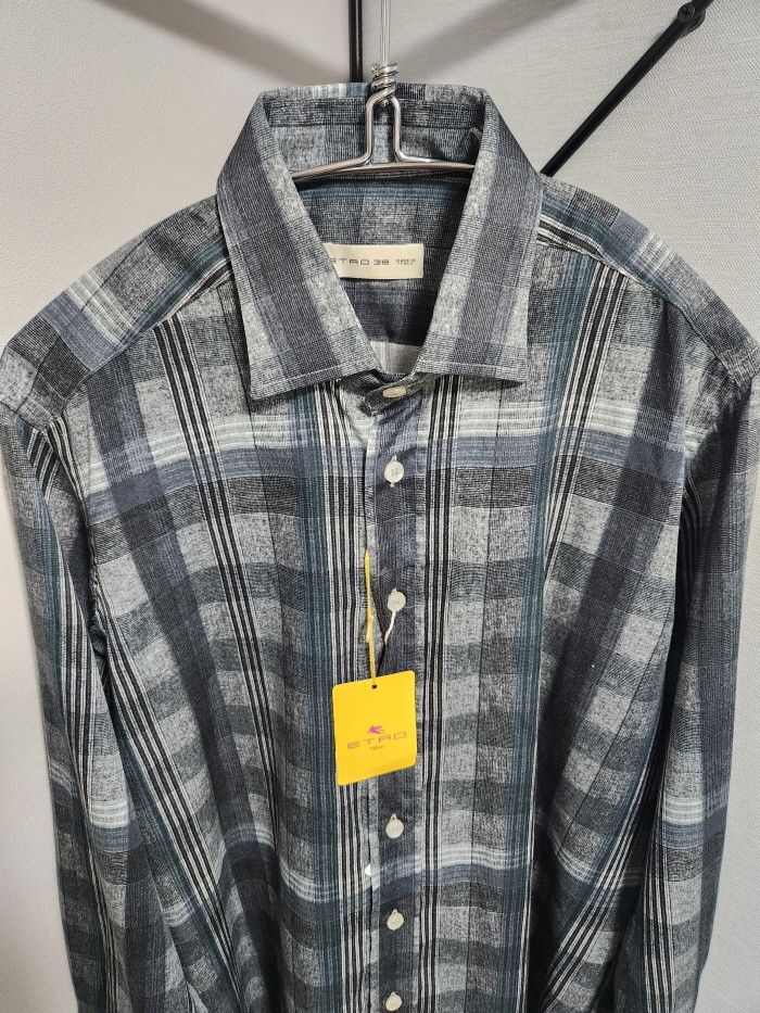 Etro ETRO CHECK SHIRT Size US M / EU 48-50 / 2 - 2 Thumbnail