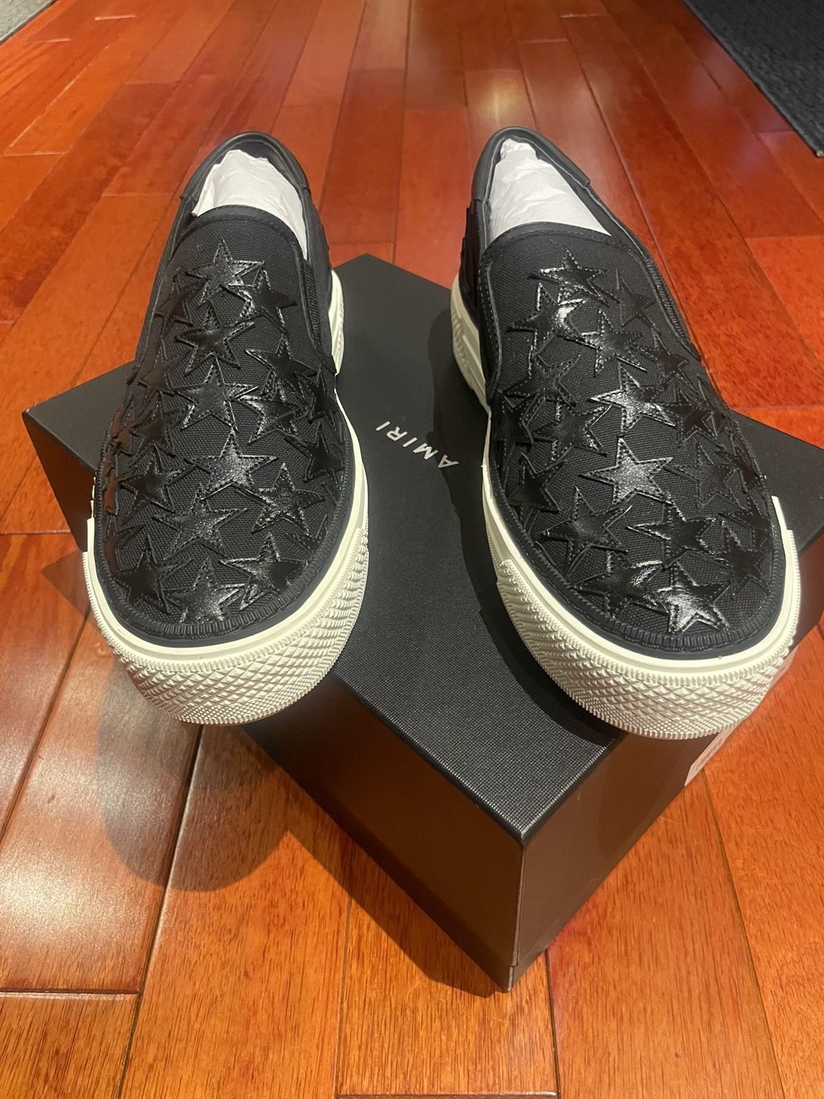 image of Amiri Court Slip On Shoes in Black, Men's (Size 11)