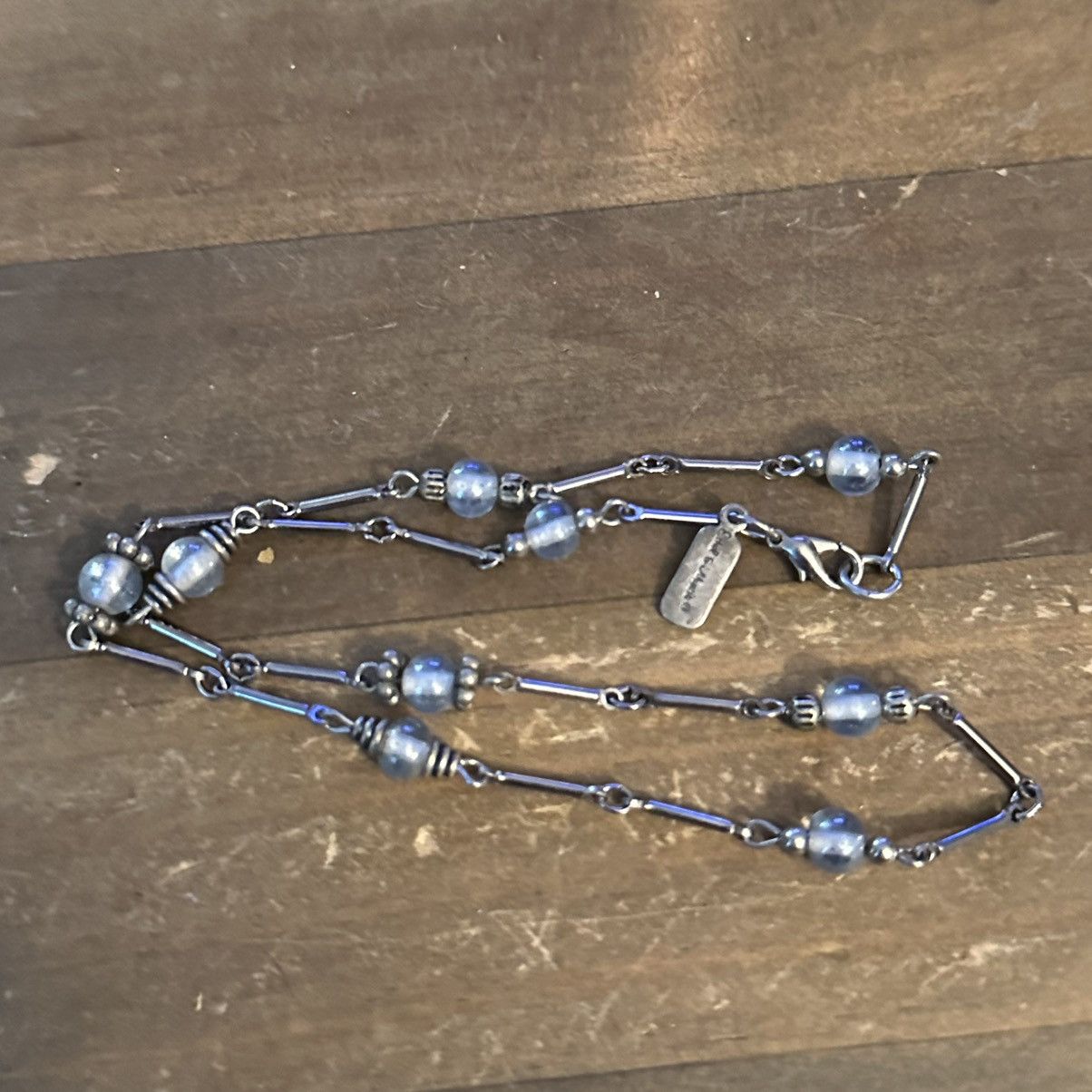 Other Ethel & Myrtle silver tone station glass bead necklace Size ONE SIZE - 3 Thumbnail