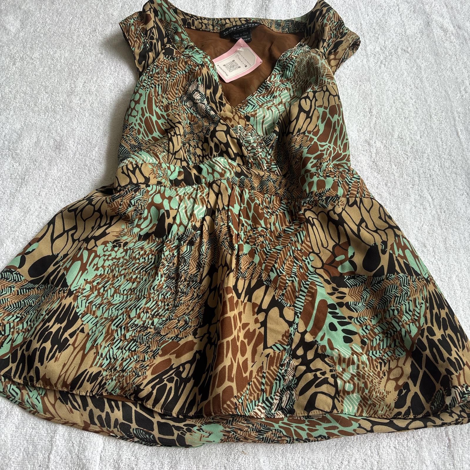 Other y2k fairy floral brown blouse Size L / US 10 / IT 46 - 4 Thumbnail