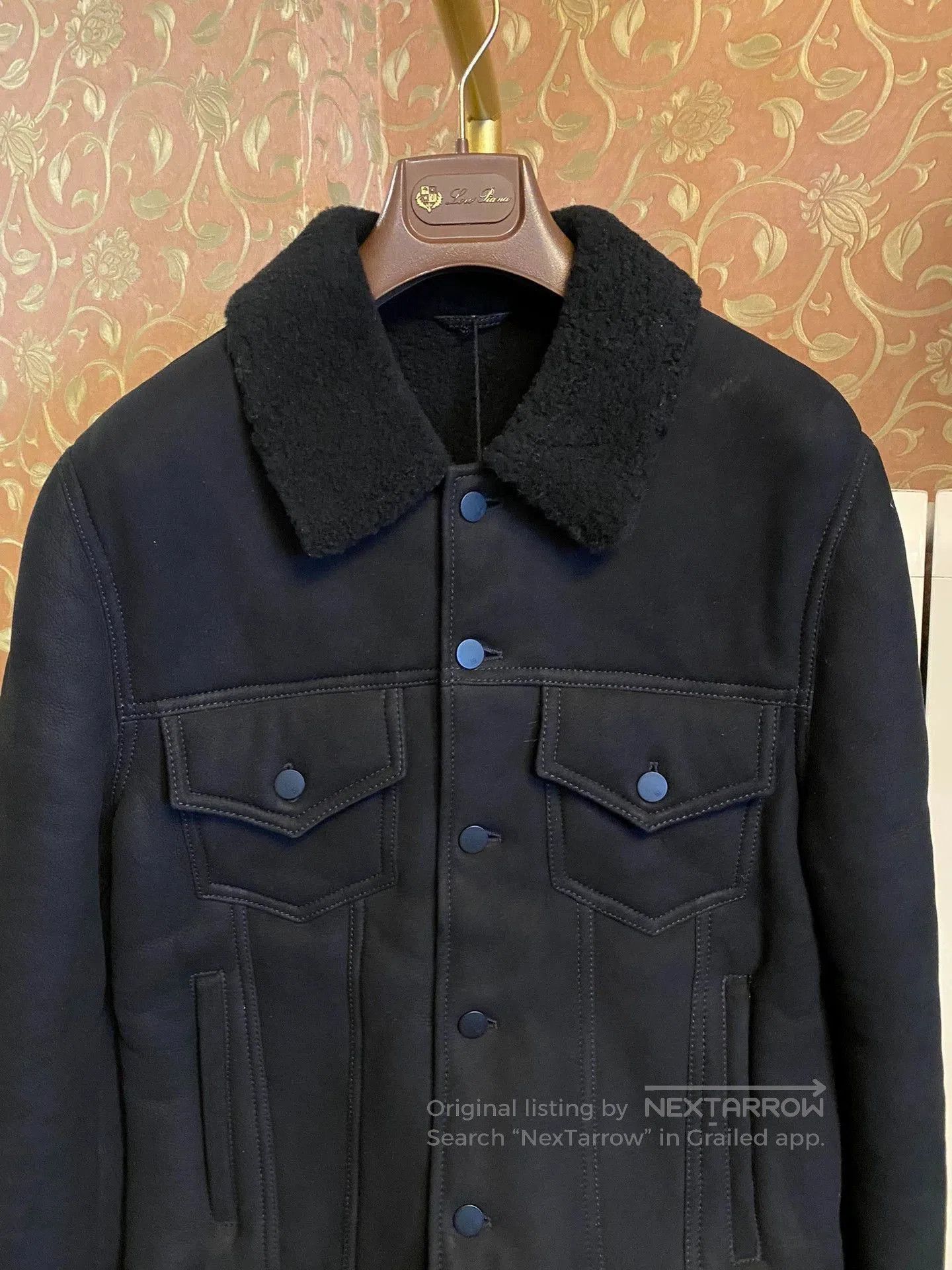 Alfred Dunhill Black Fleece Collar Button. Size US S / EU 44-46 / 1 - 2 Thumbnail