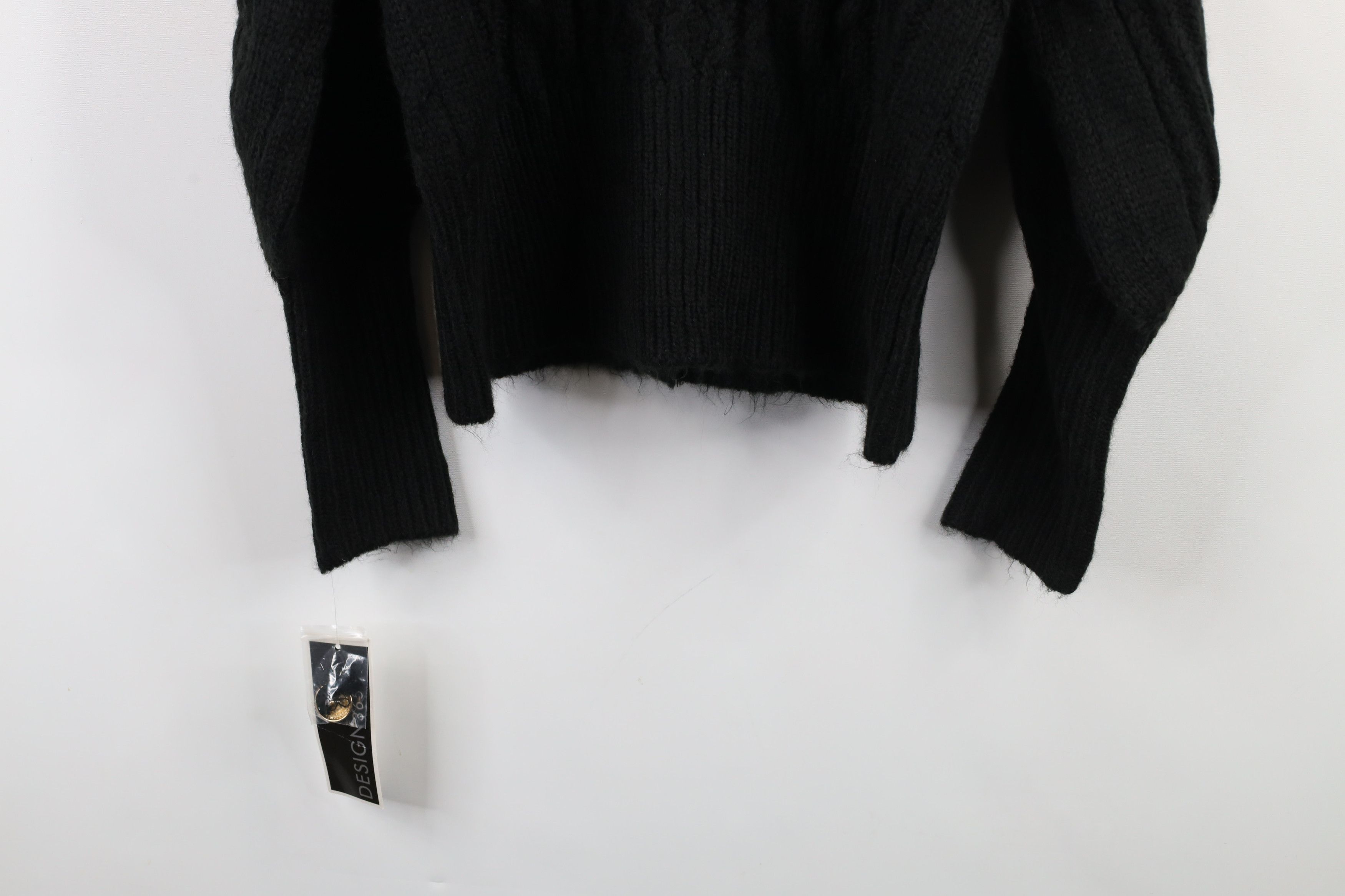 Vintage Deadstock Vintage 90s Streetwear Cable Knit Cardigan Sweater Size L / US 10 / IT 46 - 12 Thumbnail
