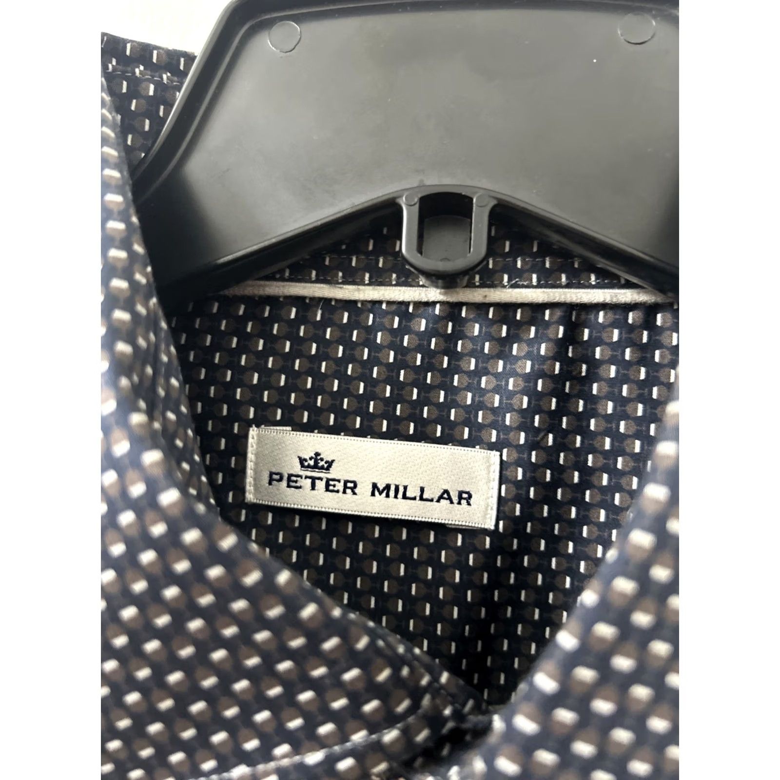 Peter Millar Peter Millar Shirt Mens Large Black Champagne Glass Button-Down Long Sleeve Size US L / EU 52-54 / 3 - 6 Thumbnail