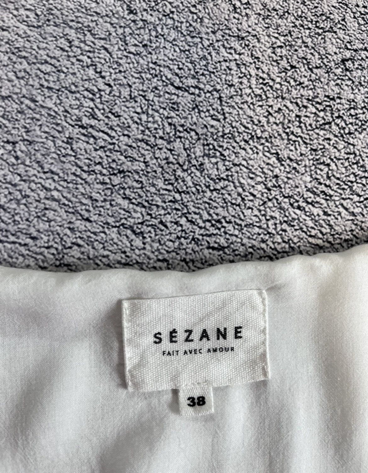 Sezane Sezane Women’s Dress V- Neck Short Sleeve Made In Bulgaria Size S / US 4 / IT 40 - 8 Thumbnail
