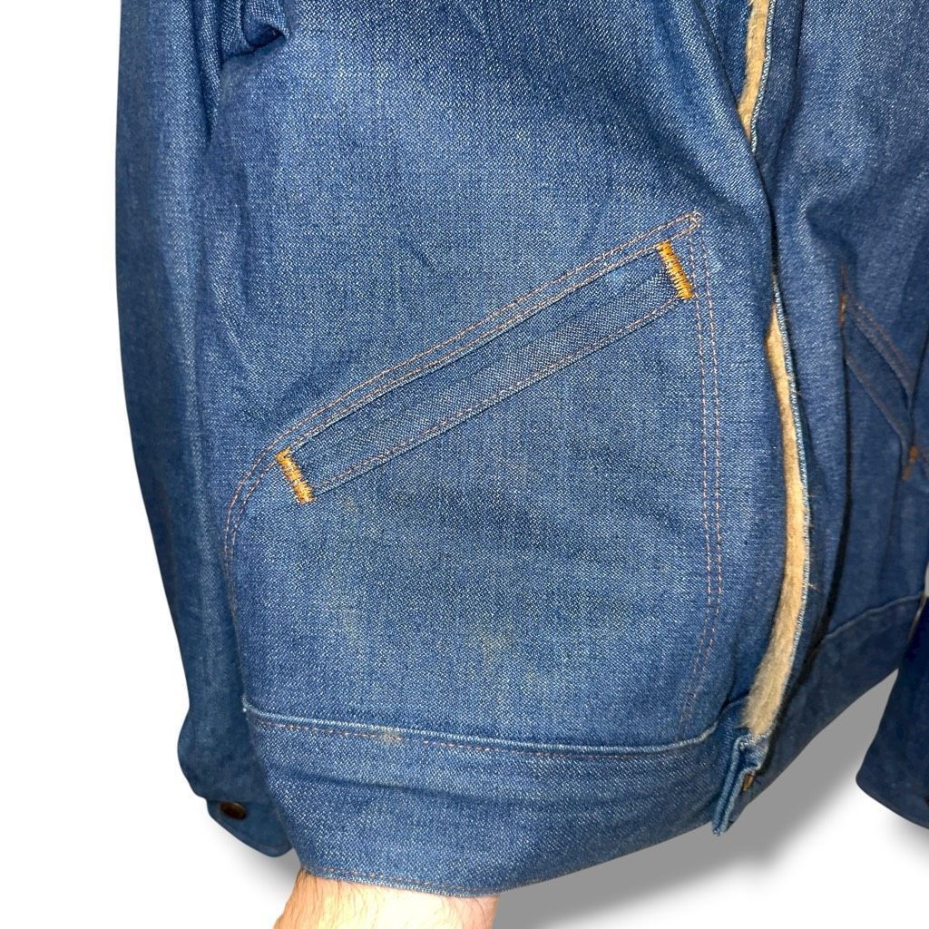 Wrangler Vintage Wrangler Made in USA Sherpa Denim Jean Jacket Men’s Size M Size US M / EU 48-50 / 2 - 6 Thumbnail