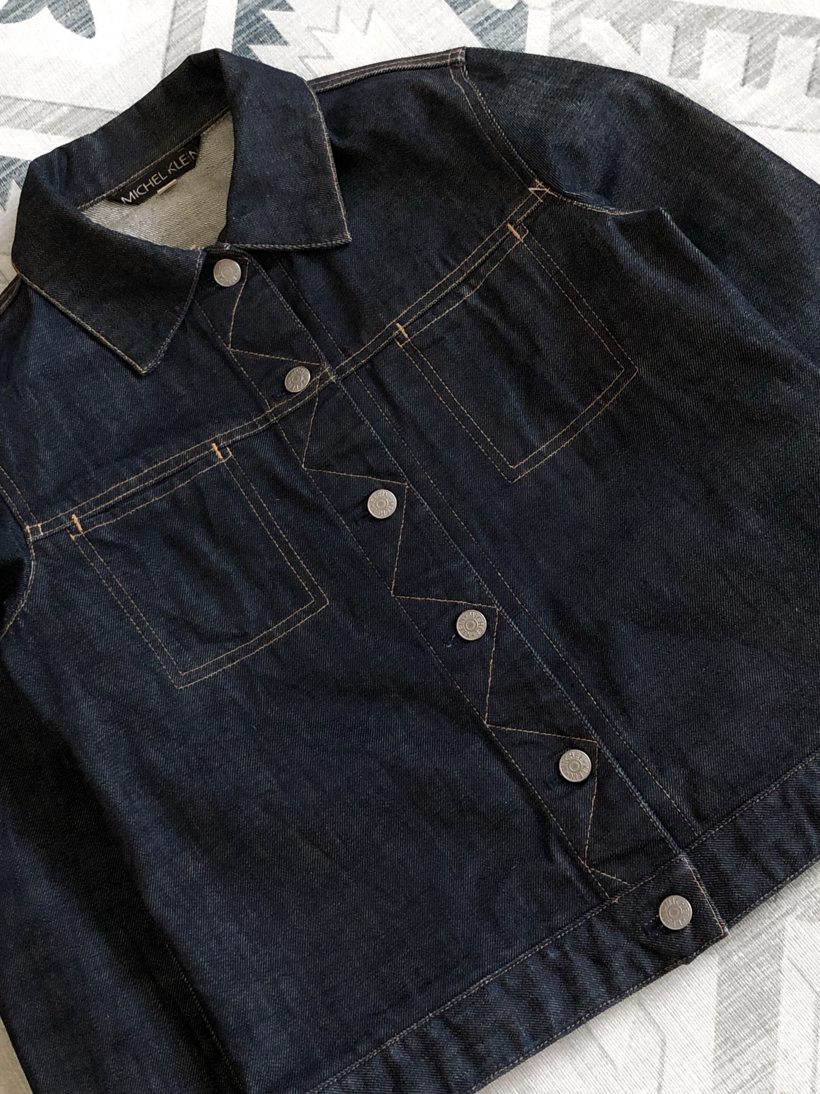 Michel Klein × Vintage VINTAGE MICHEL KLEIN DENIM JACKET Size S / US 4 / IT 40 - 6 Thumbnail
