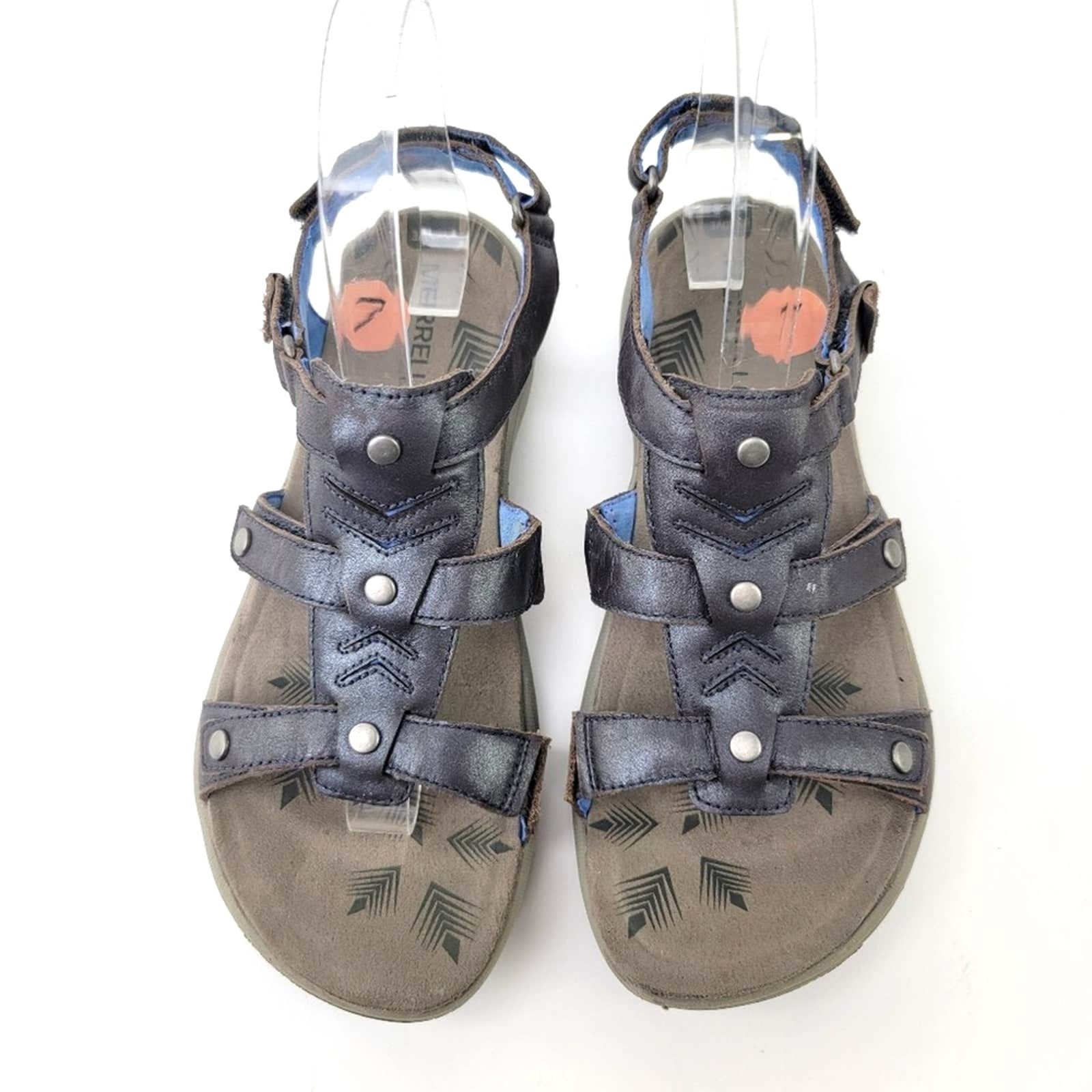 Merrell Merrell Cement Adhera Leather Hiking Sandals - 7 Size US 7 / IT 37 - 2 Thumbnail