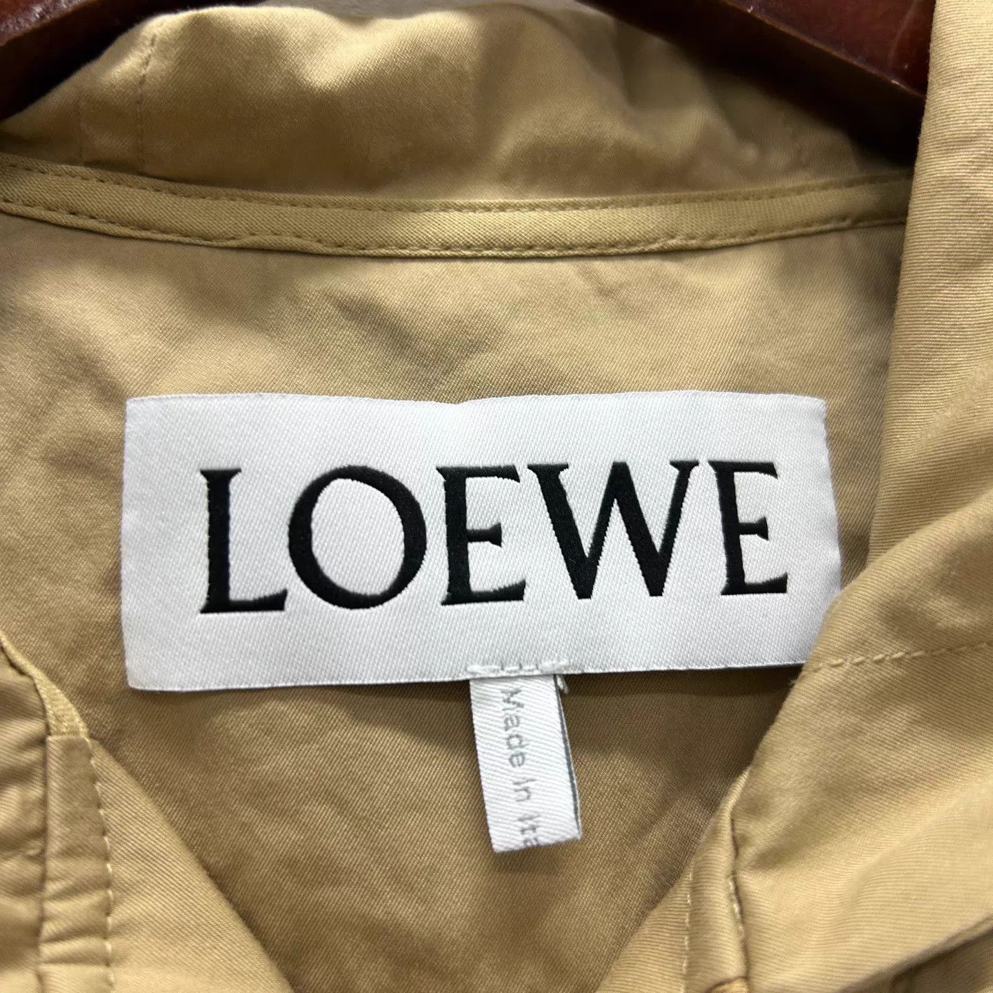 Loewe LOEWE Khaki Hooded Trench Coat Women's 36 99 New Size XS / US 0-2 / IT 36-38 - 4 Thumbnail
