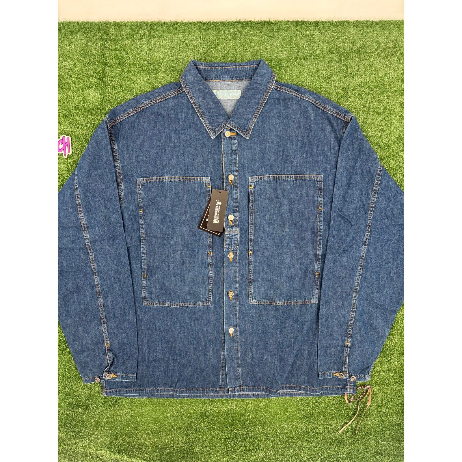 Mastermind Japan Mastermind World Big Pockets Indigo Denim Shirt Size Large Size US L / EU 52-54 / 3 - 2 Thumbnail