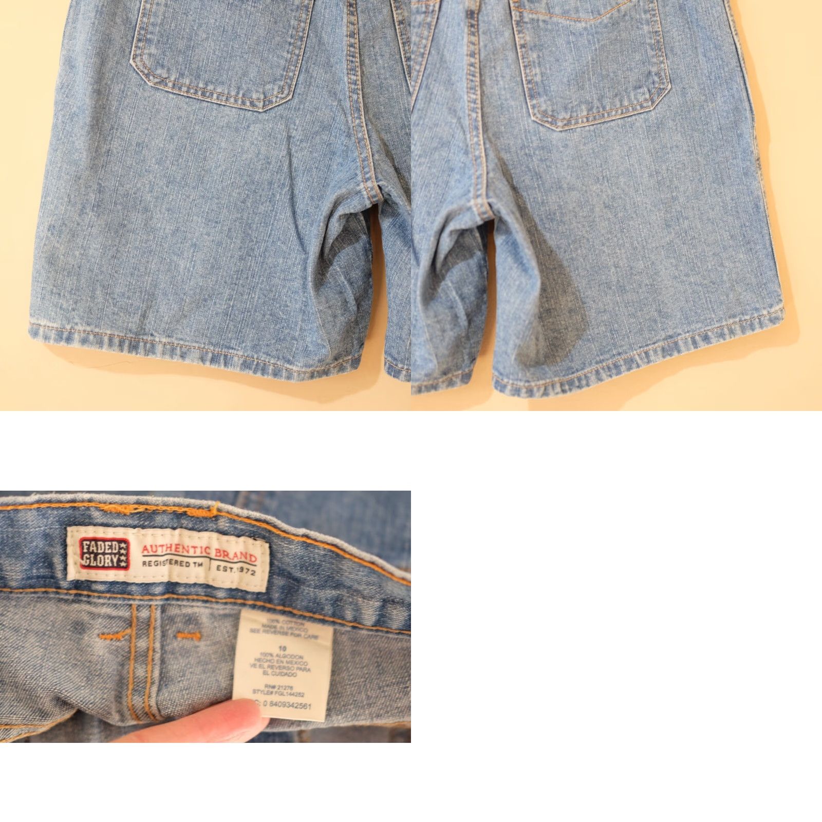Faded Glory Faded Glory Denim Shorts Women's 10 100% Cotton Blue Mid Rise 7" Inseam Casual Jeans Shorts Pants Vintage No? Size 32" / US 10 / IT 46 - 8 Thumbnail