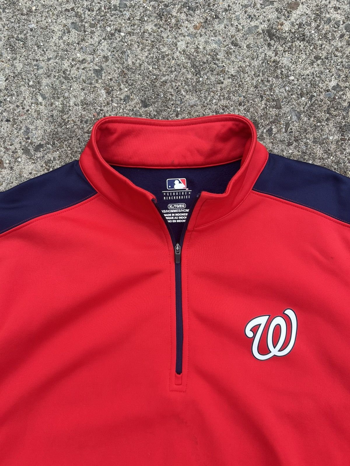 MLB MLB Washington Nationals Quarter Zip Size US XL / EU 56 / 4 - 2 Thumbnail