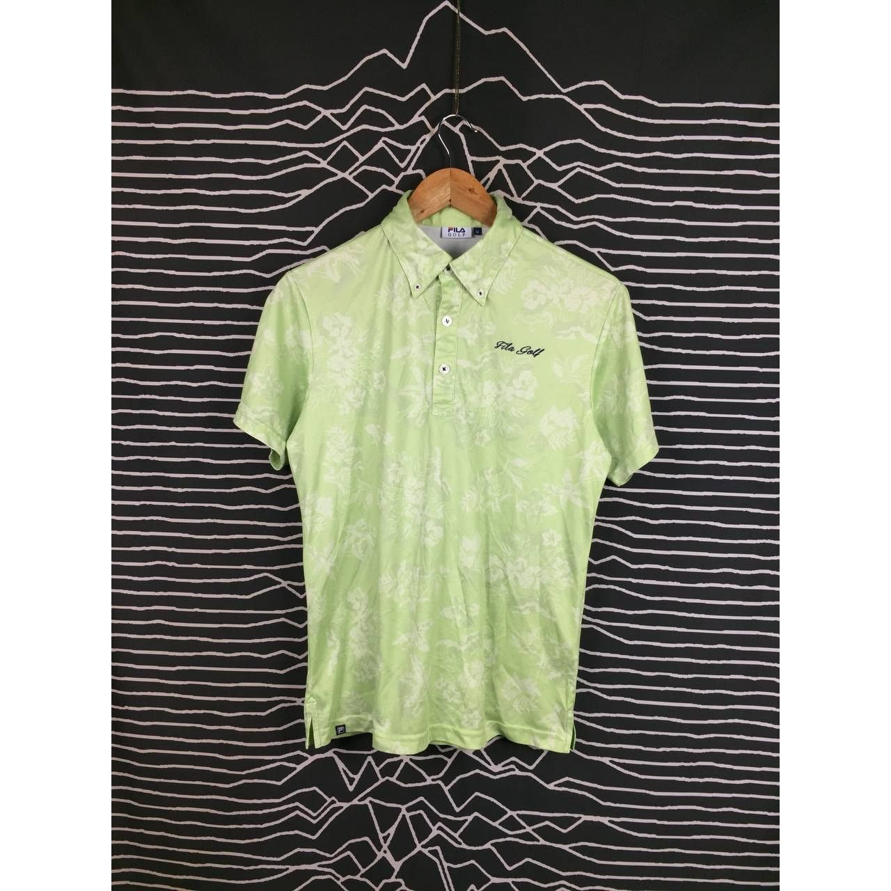 Fila × Vintage Fila Golf Everything Begins With Fun Patterned Polo Tee Size US M / EU 48-50 / 2 - 2 Thumbnail