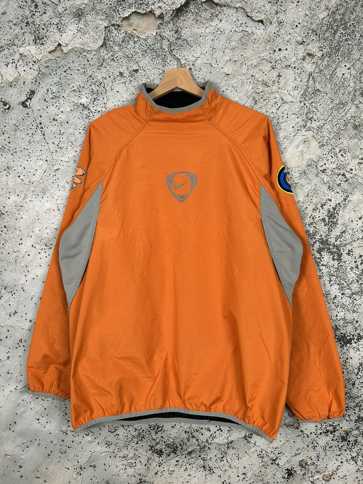 image of Vintage Inter Milan Nike Soccer Light Jacket Football in Orange, Men's (Size Large)