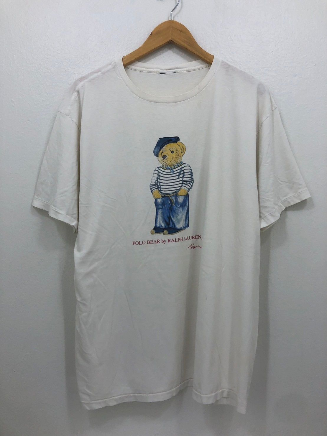 Polo Ralph Lauren × Ralph Lauren × Vintage Vintage 90's Polo Bear Ralph Lauren shirt wts01 Size US XL / EU 56 / 4 - 2 Thumbnail