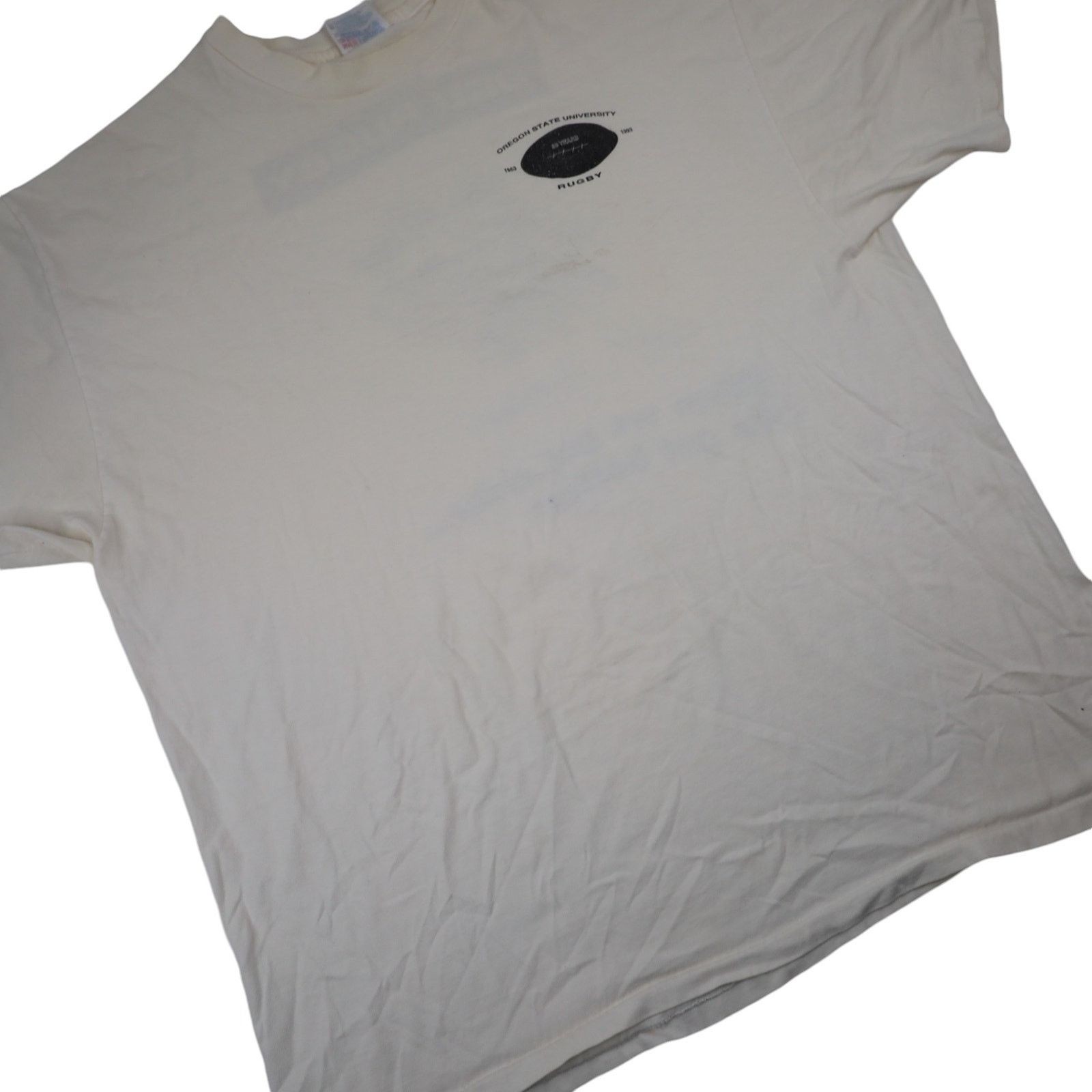 NCAA × Vintage Vintage Oregon State Beavers OSU Rugby Graphic T Shirt Size US XL / EU 56 / 4 - 3 Thumbnail