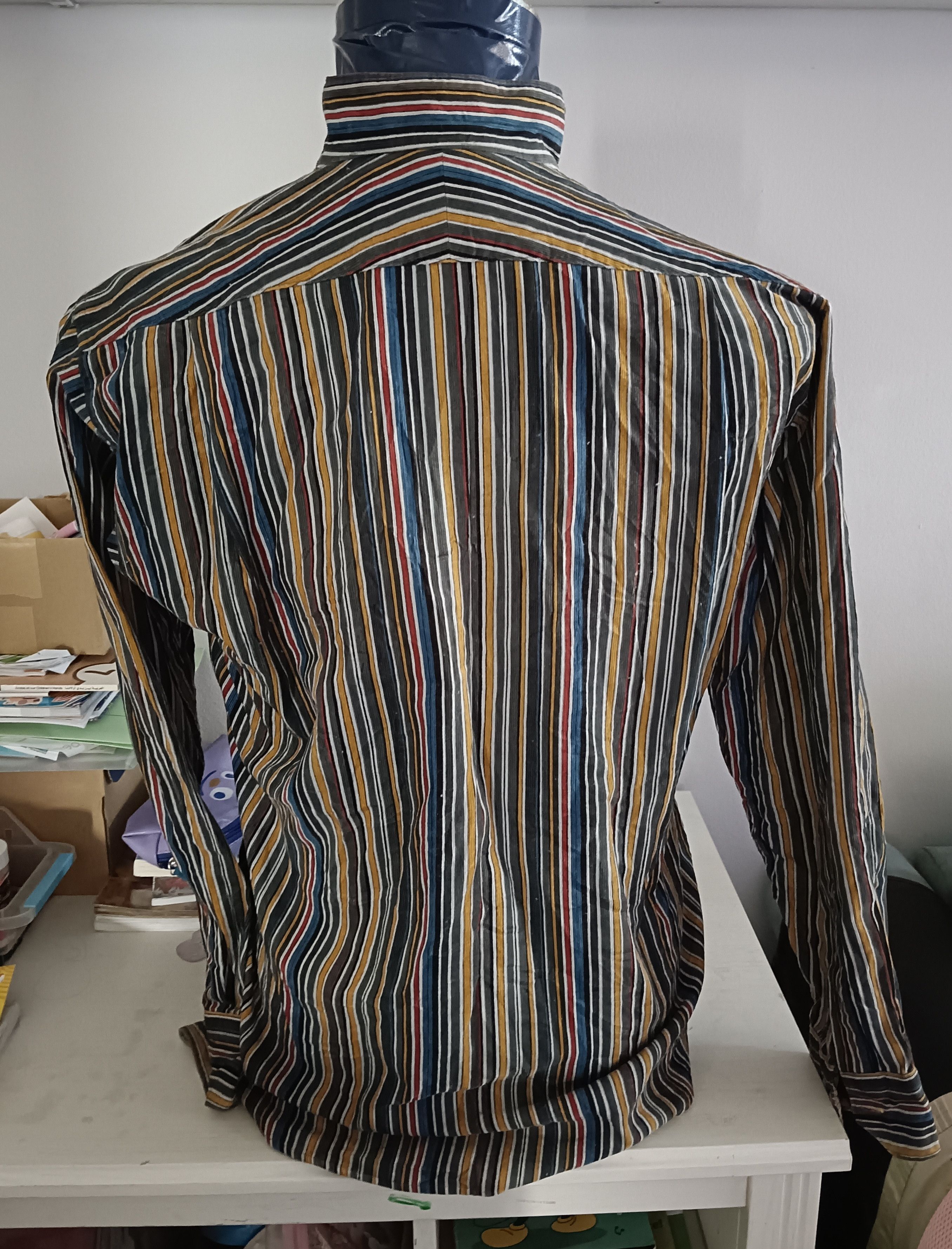 Japanese Brand LOUIS & CLERK Striped Shirt Long Sleeve M Made in Japan Size US M / EU 48-50 / 2 - 4 Thumbnail