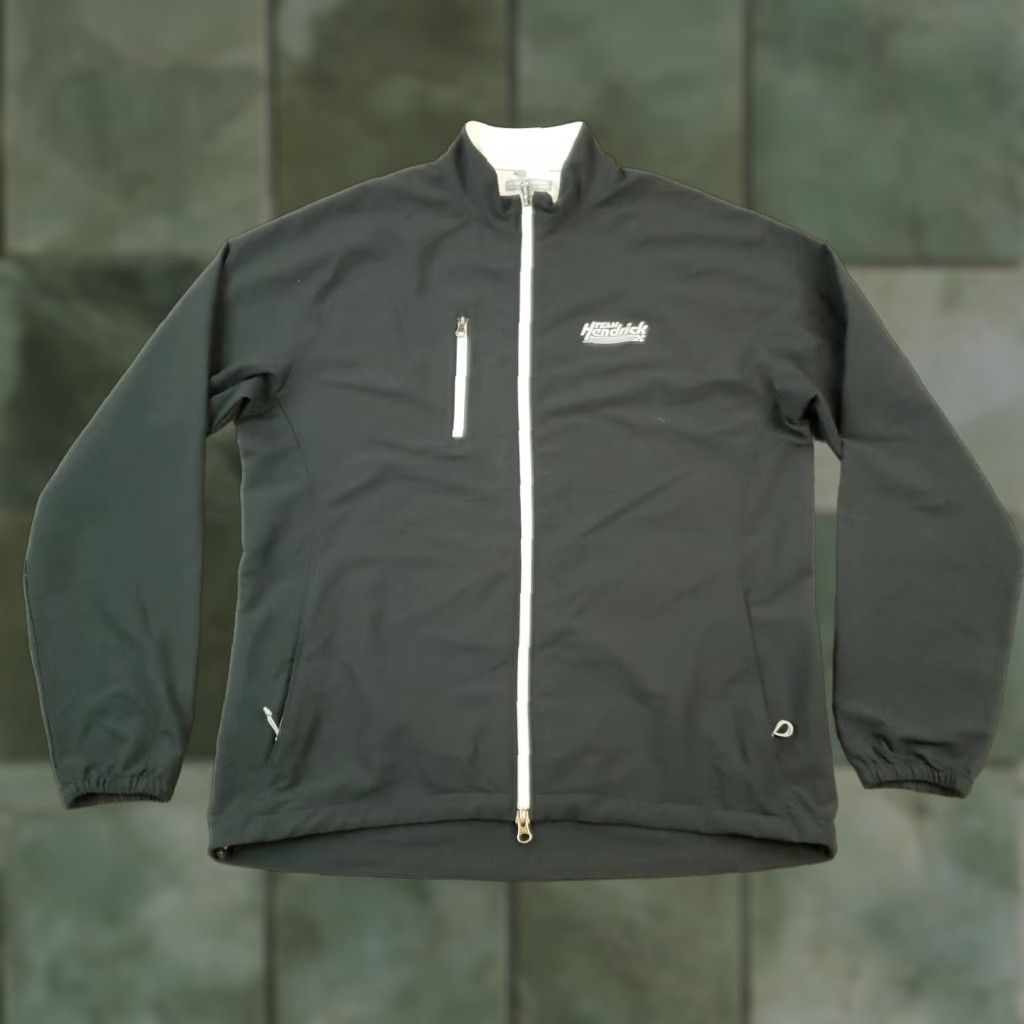 Peter Millar Peter Millar Windbreaker Jacket Mens Medium Black Full Zip Wind Team Hendrick Z Size US M / EU 48-50 / 2 - 1 Thumbnail