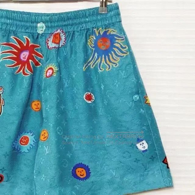 Louis Vuitton LOUIS VUITTON x Yayoi Kusama SS23 Face Print Shorts. Size 33" - 3 Thumbnail