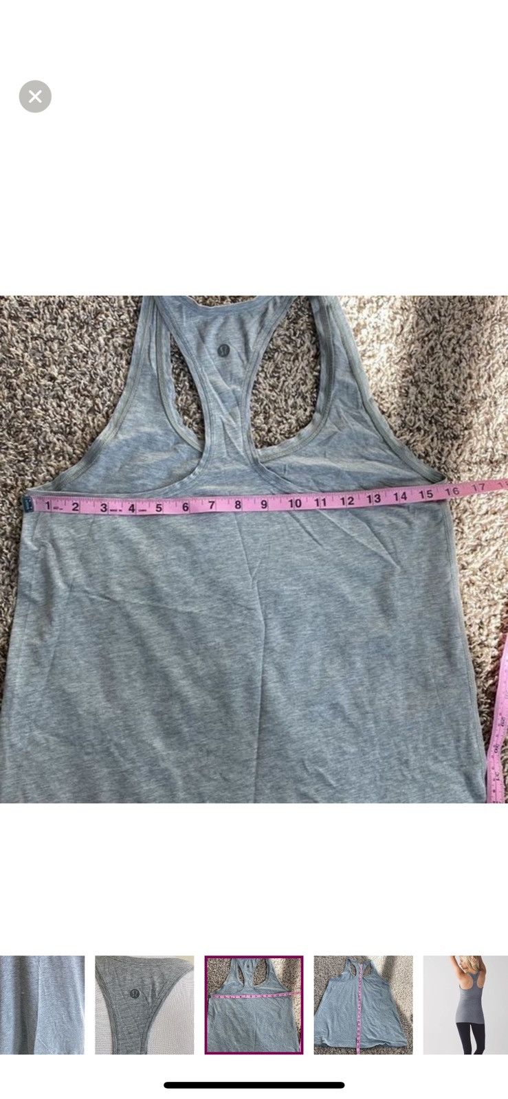 Lululemon Lululemon grey cool racerback tank top Size S / US 4 / IT 40 - 5 Thumbnail