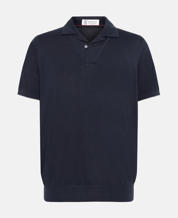 Brunello Cucinelli Knitted polo shirt Size US S / EU 44-46 / 1 - 1 Thumbnail